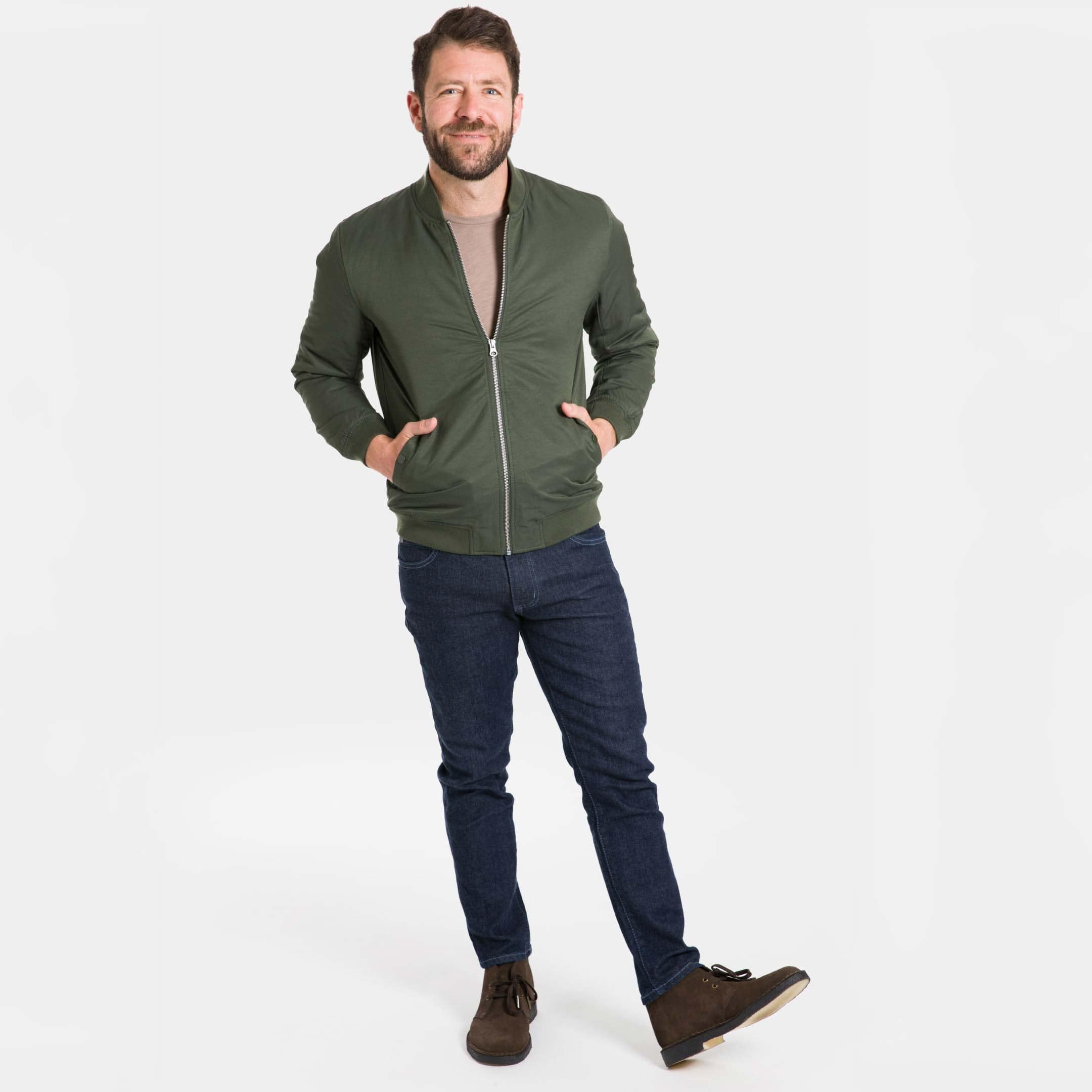 Dark Green Bomber Jacket