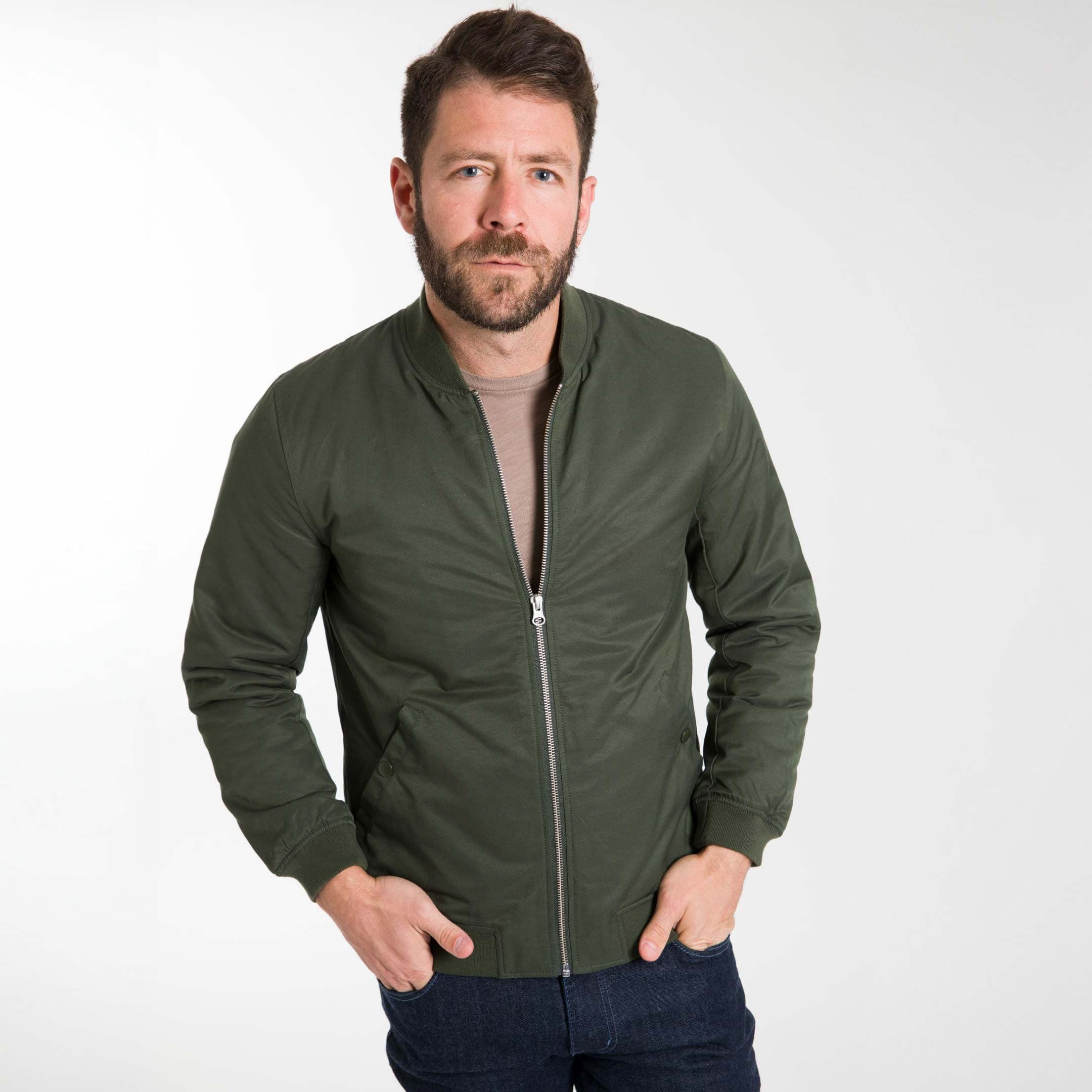 Dark Green Bomber Jacket