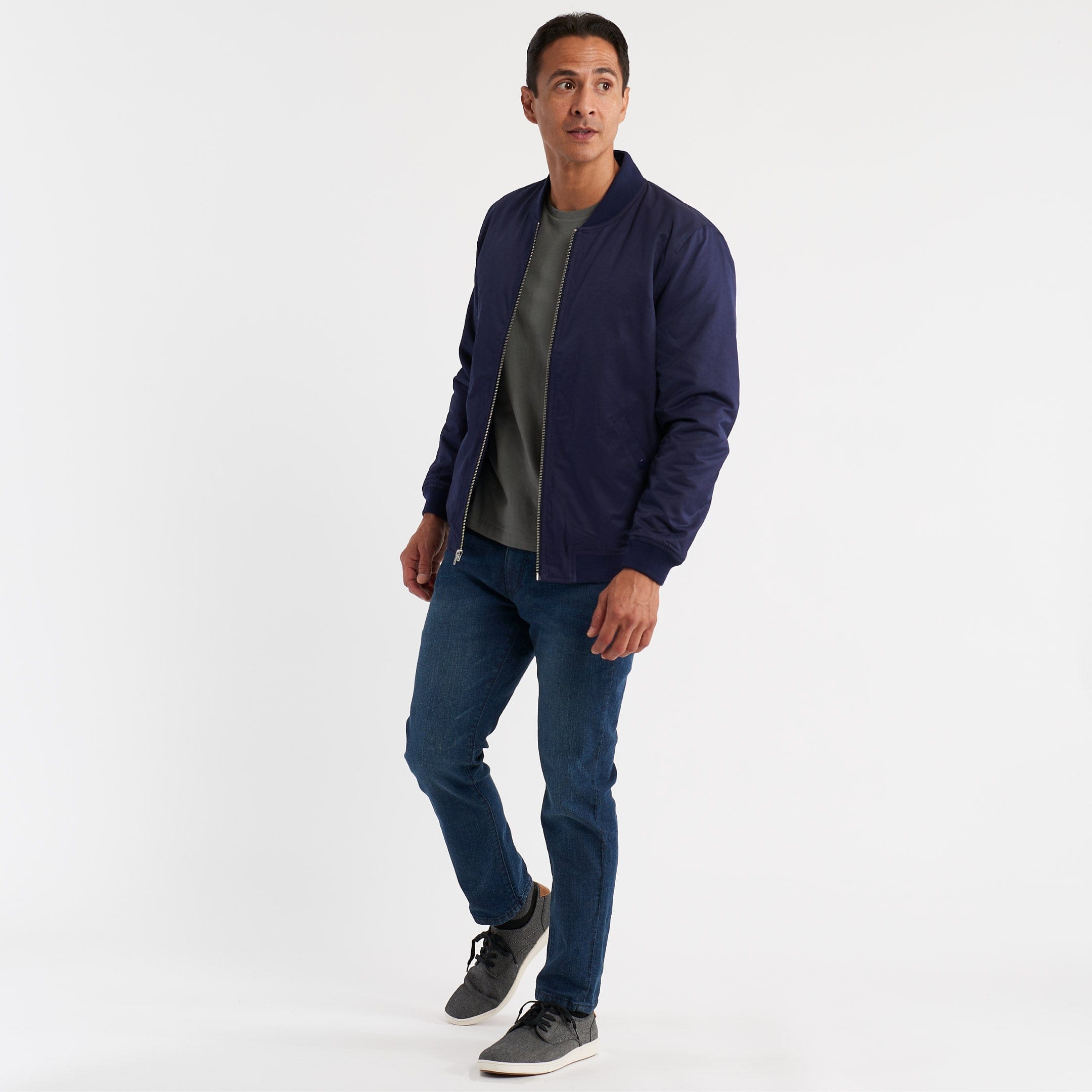 Navy Bomber Jacket