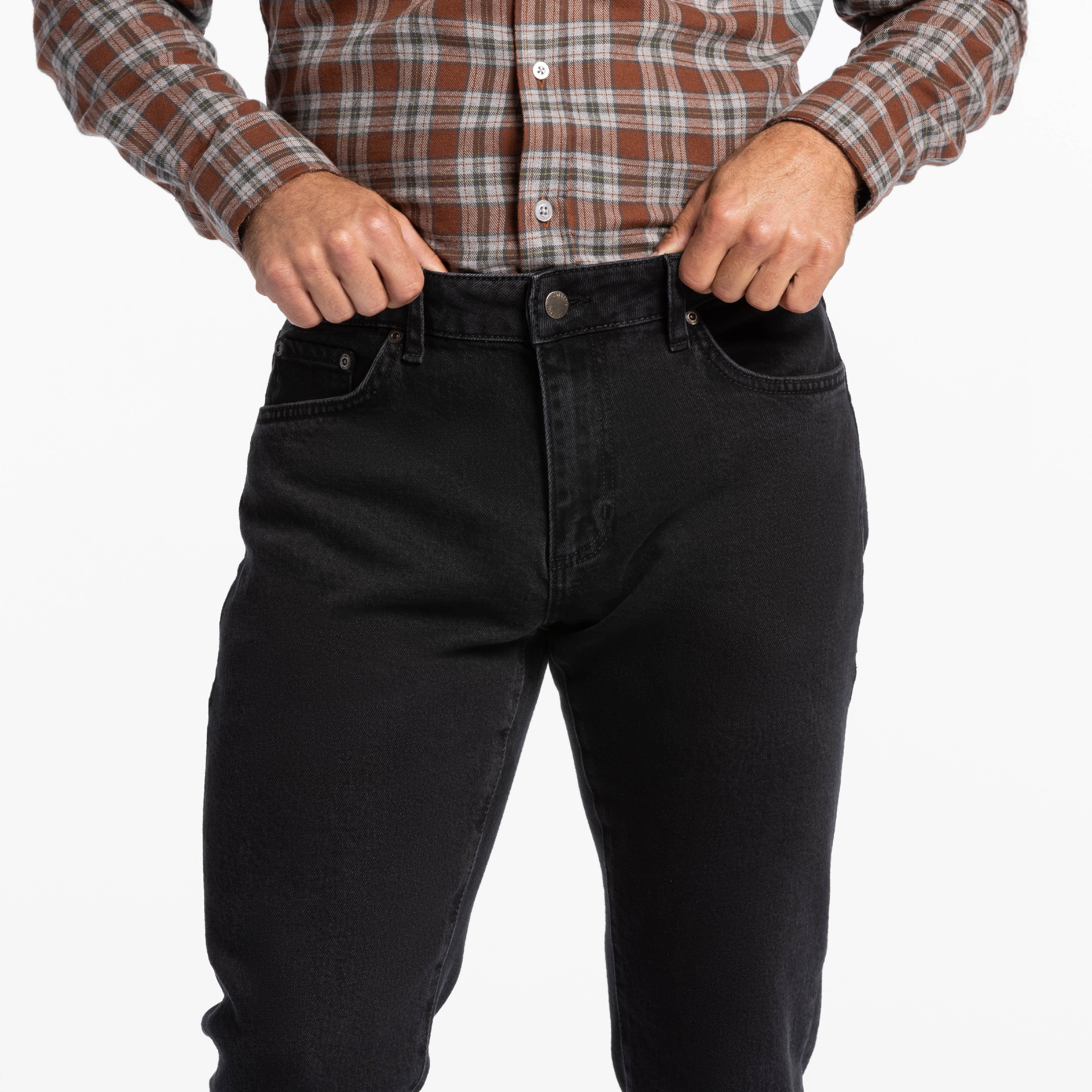 Washed Black Bull Denim Jeans