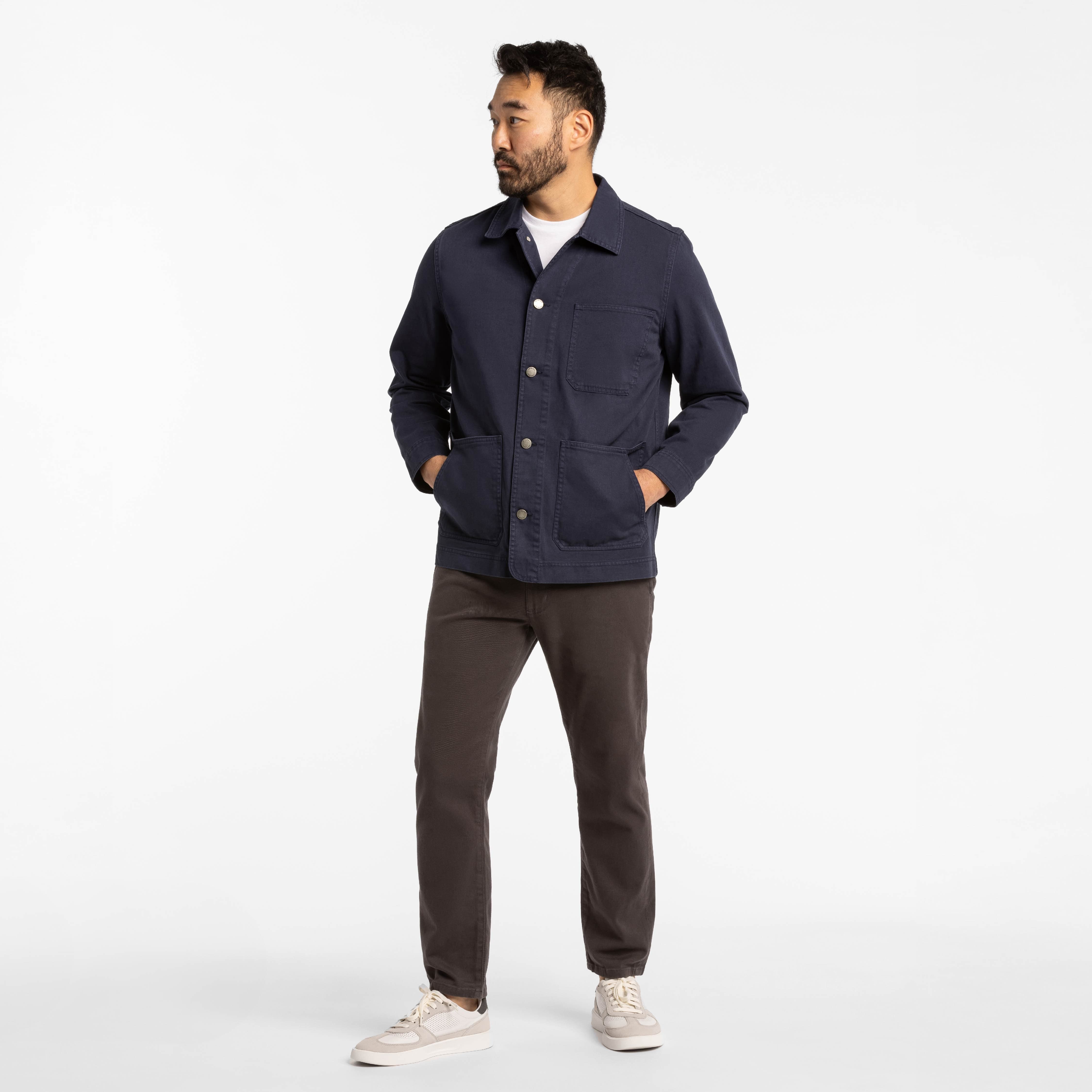 Charcoal Washed Stretch Chino