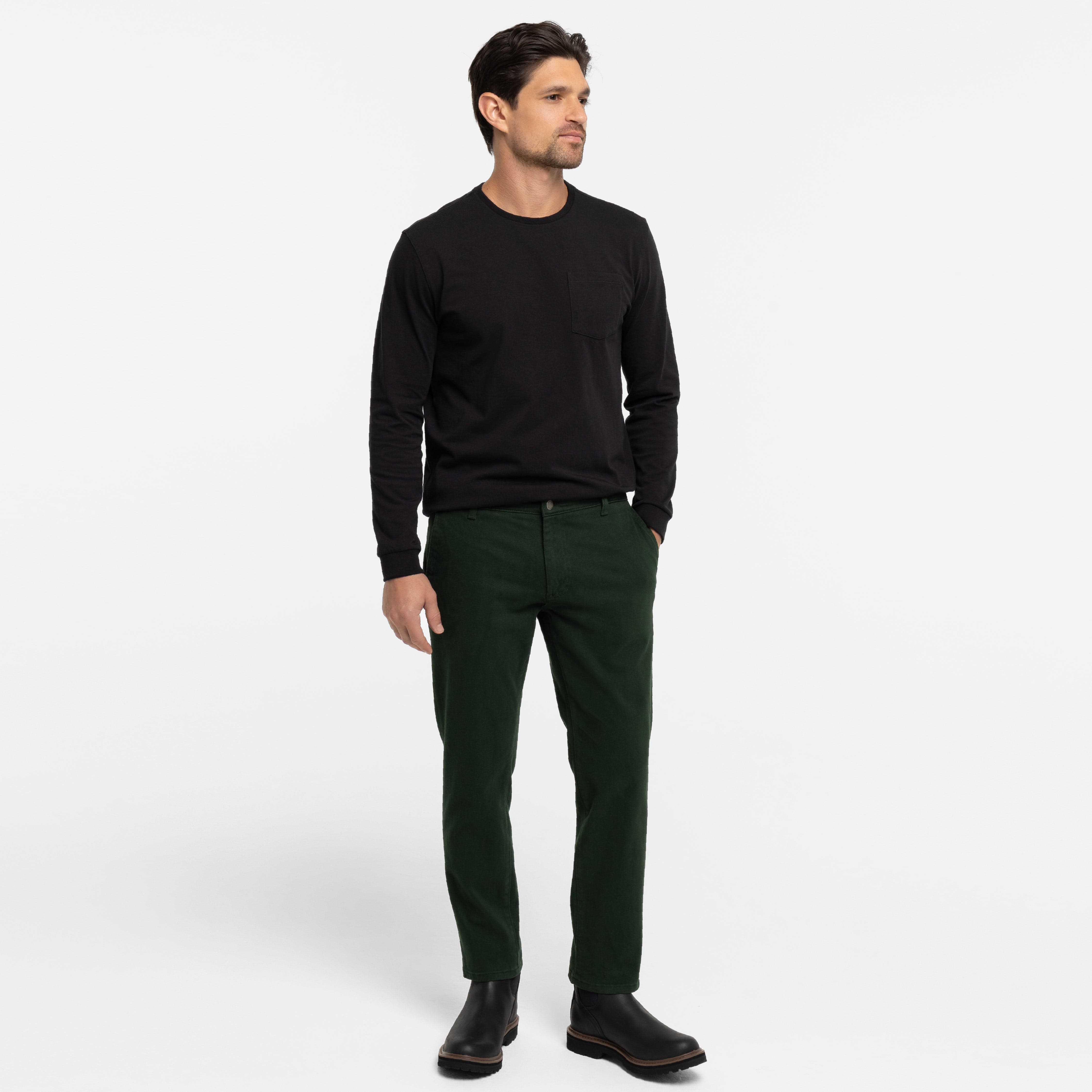 Dark Spruce Washed Stretch Chino