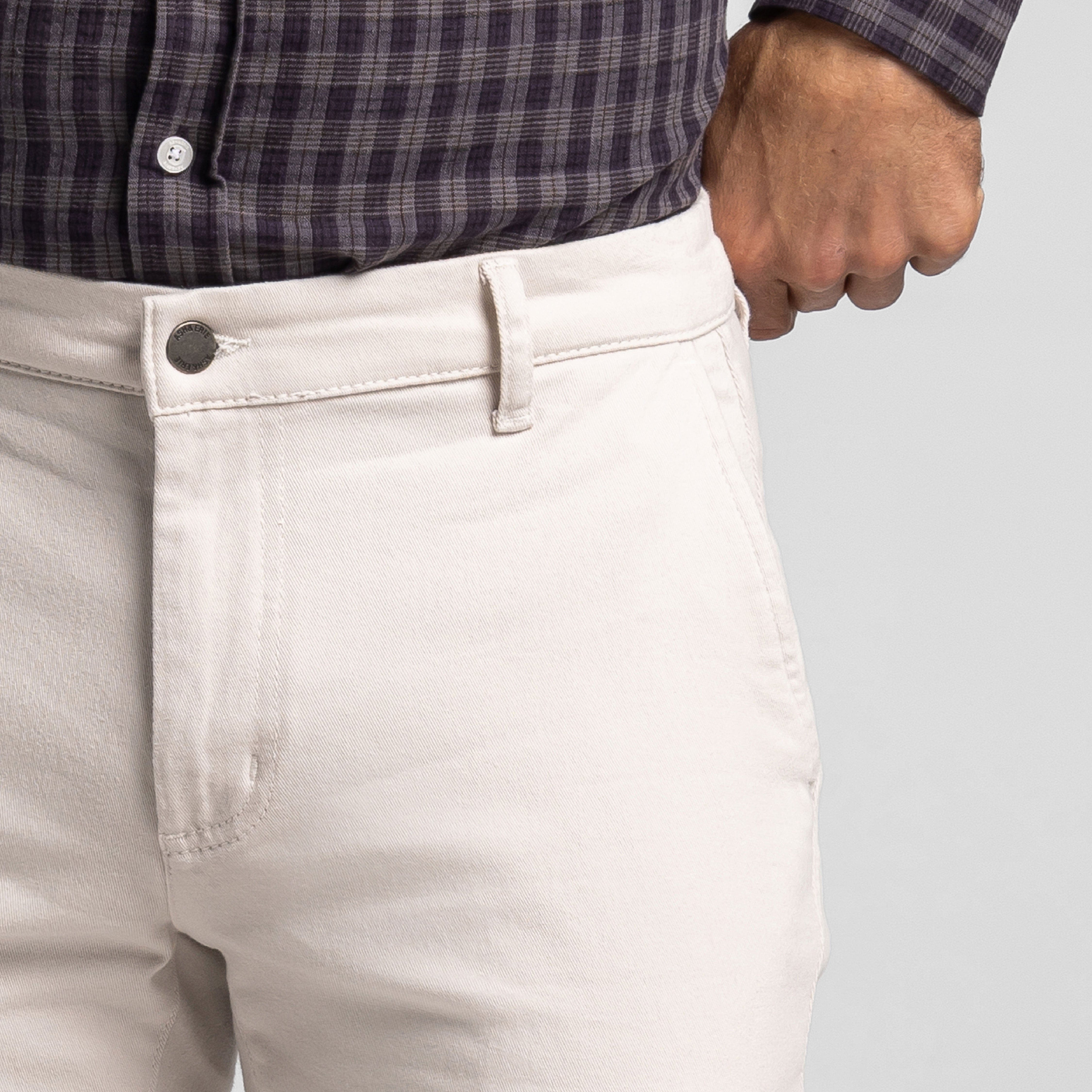 Fog Grey Washed Stretch Chino