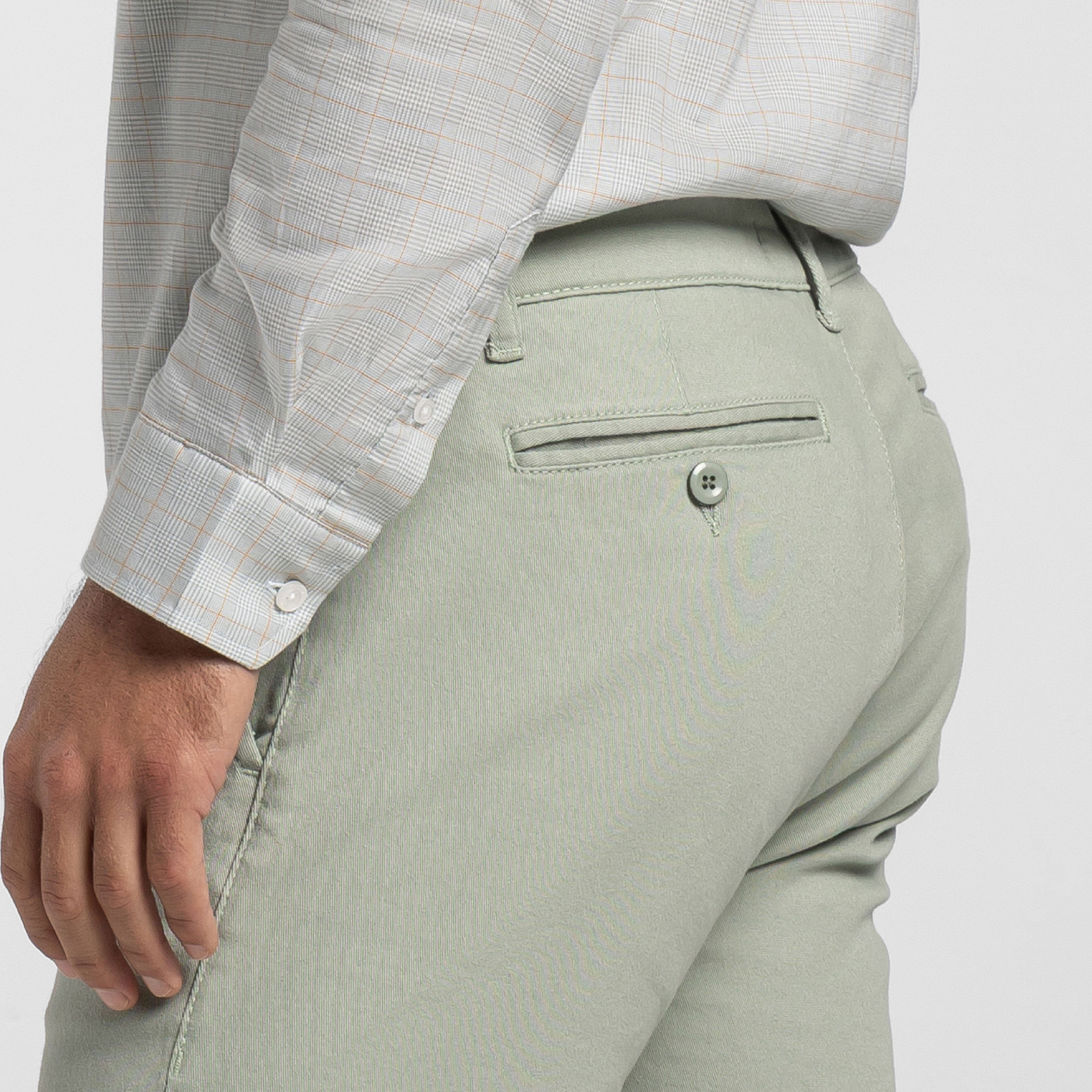 Green Slate Washed Stretch Chino