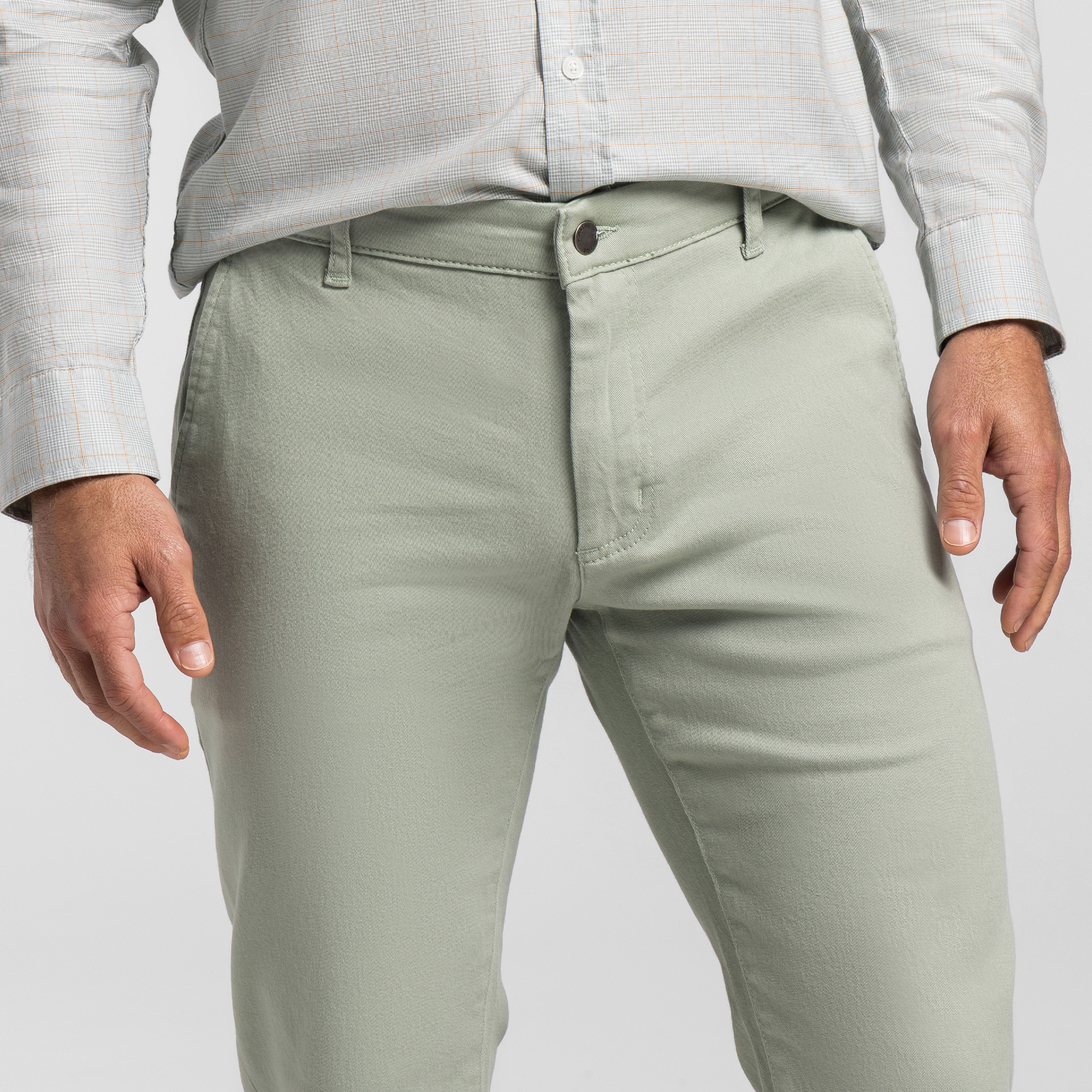 Green Slate Washed Stretch Chino