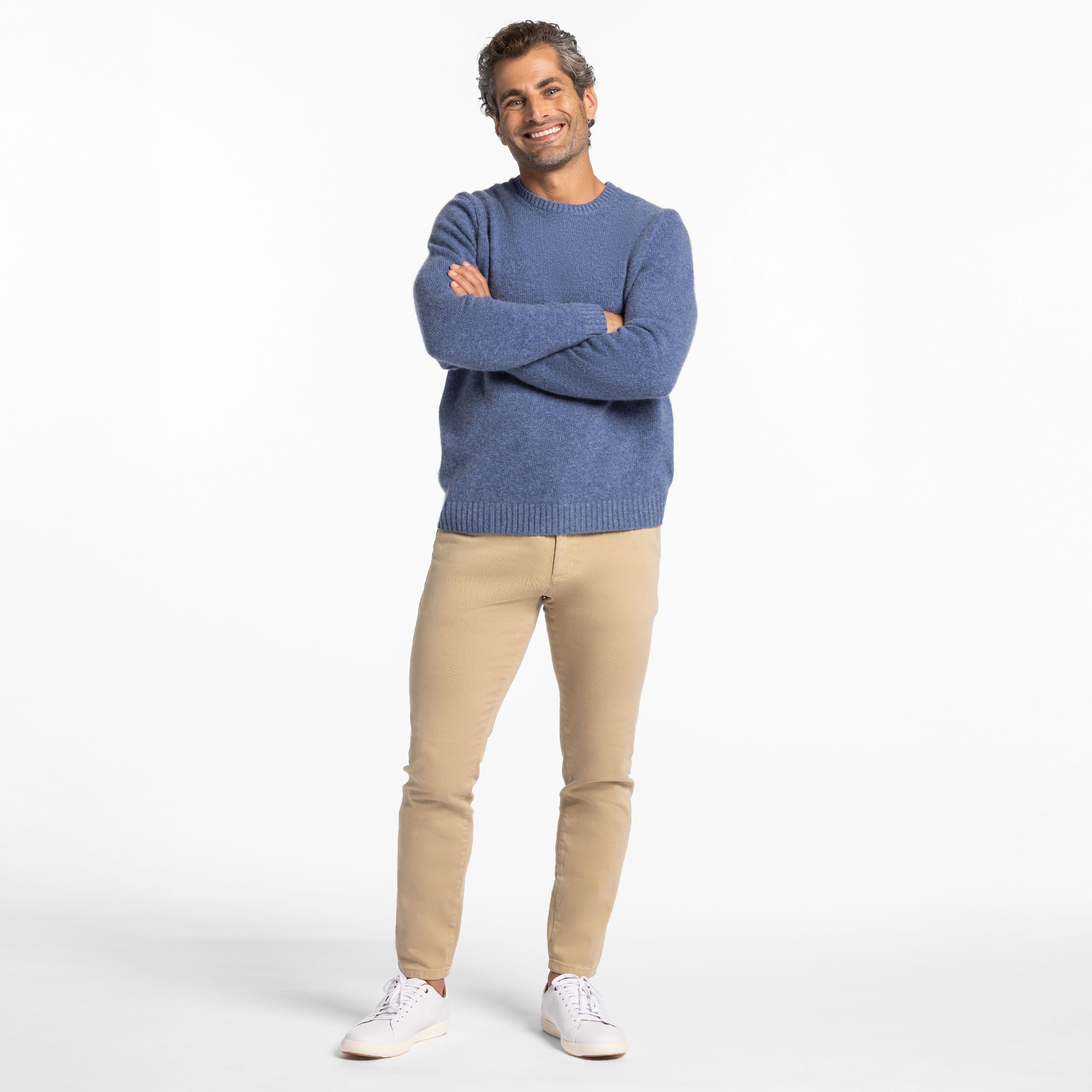 Khaki Washed Stretch Chino