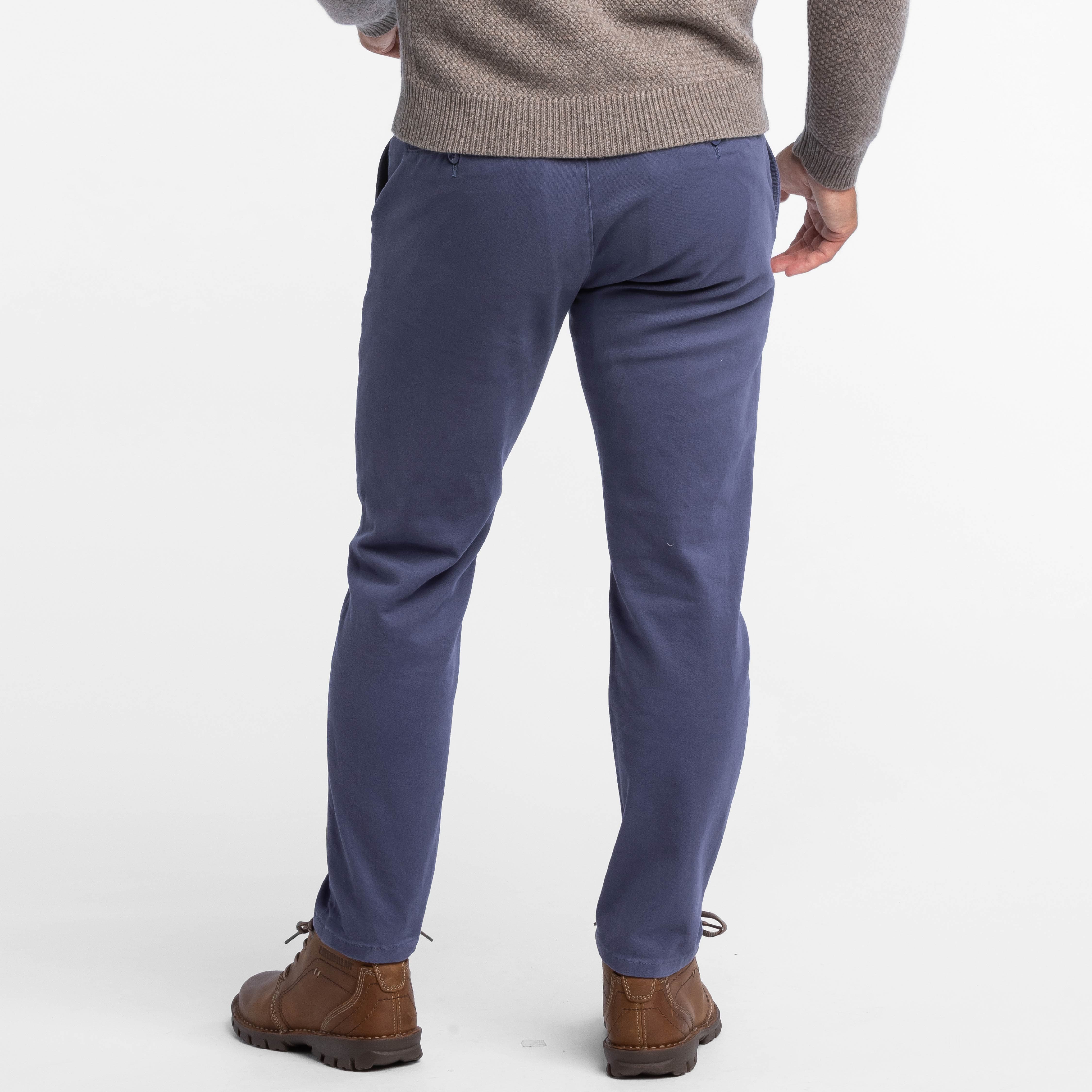 Vintage Blue Washed Stretch Chino