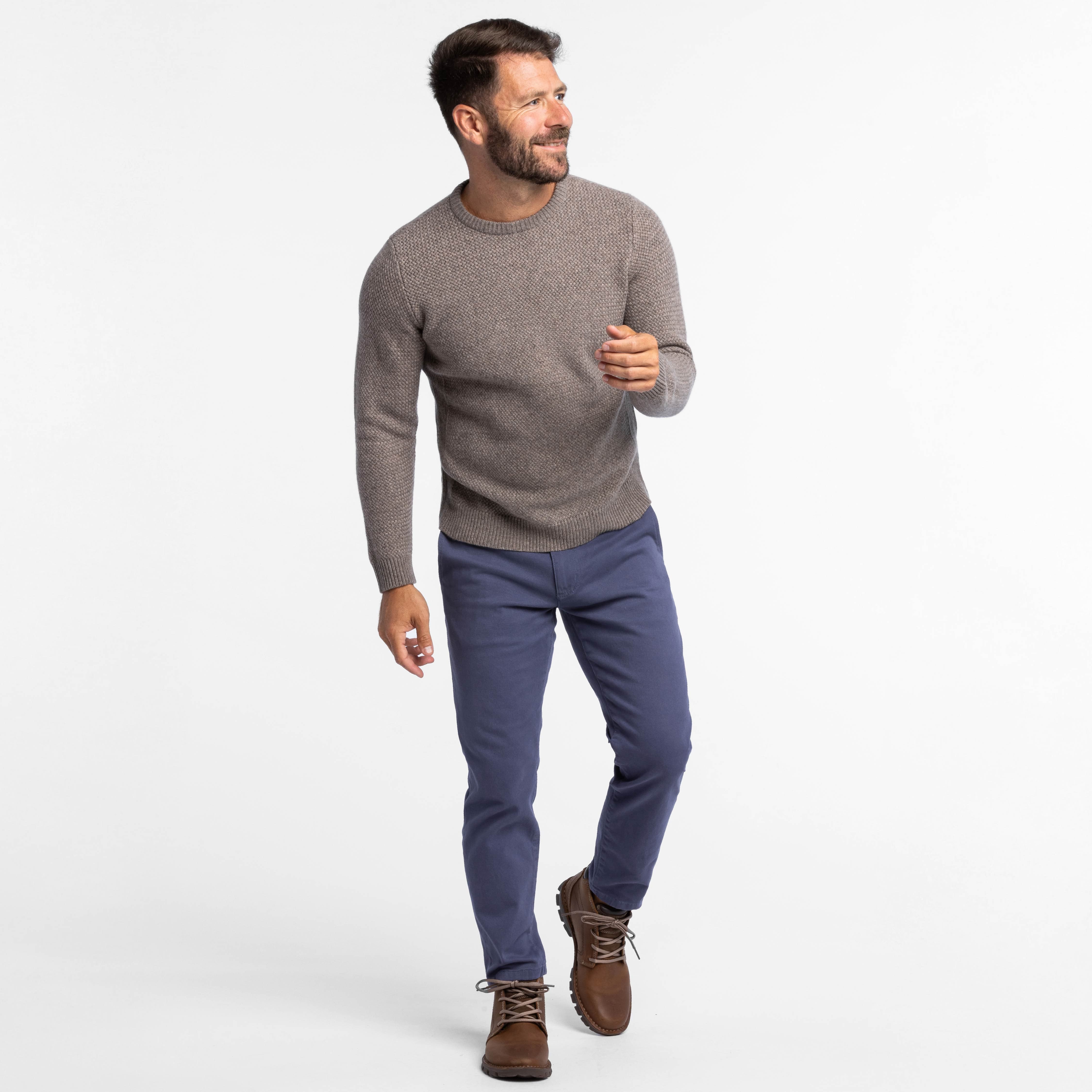 Vintage Blue Washed Stretch Chino