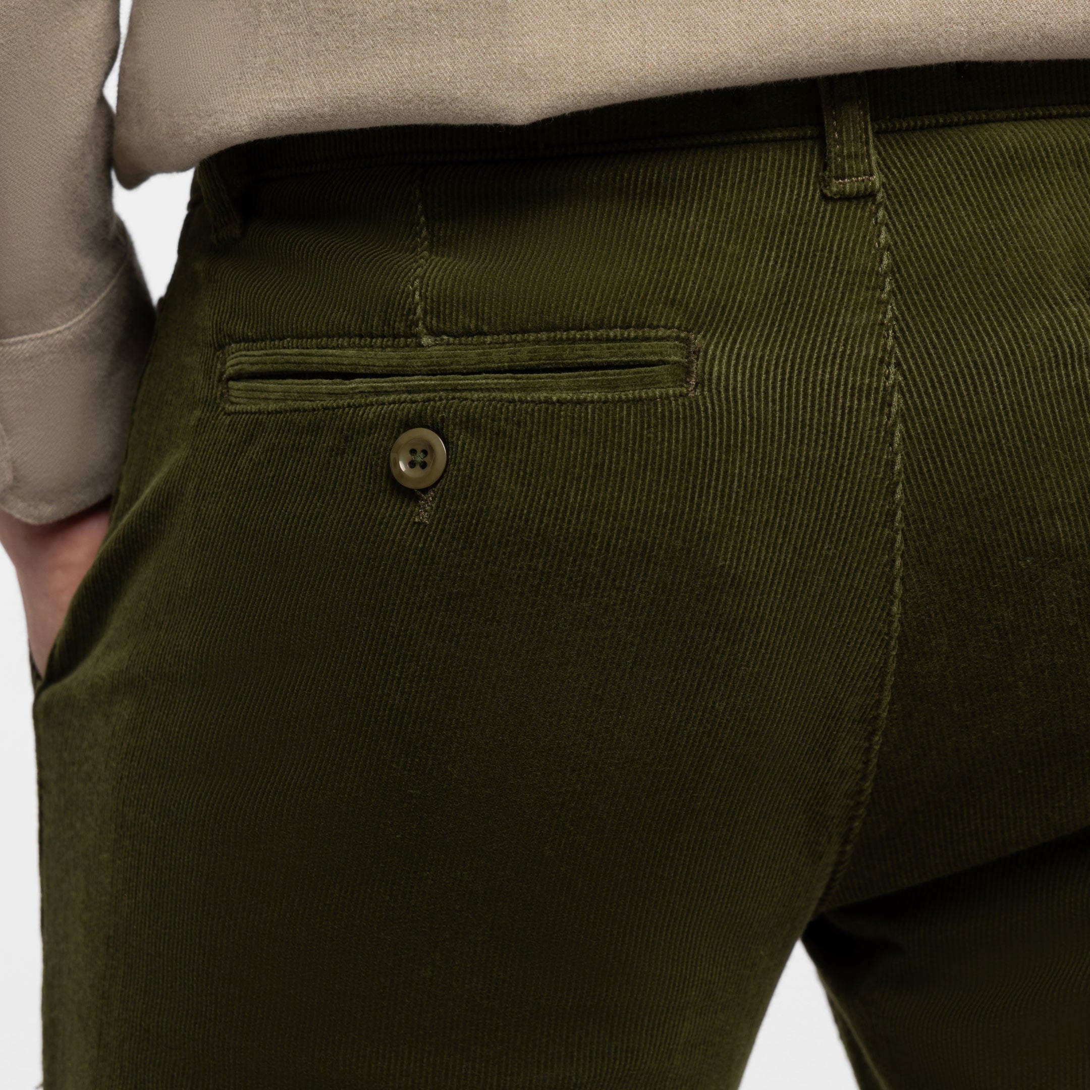 Olive Corduroy Chino