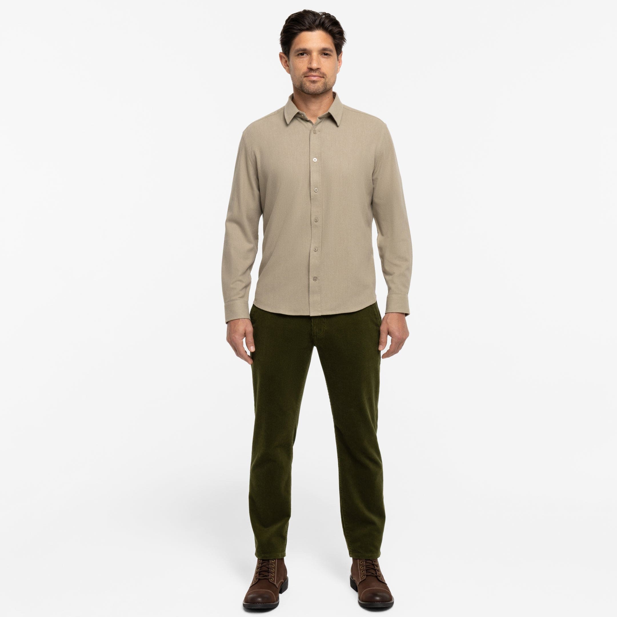Olive Corduroy Chino