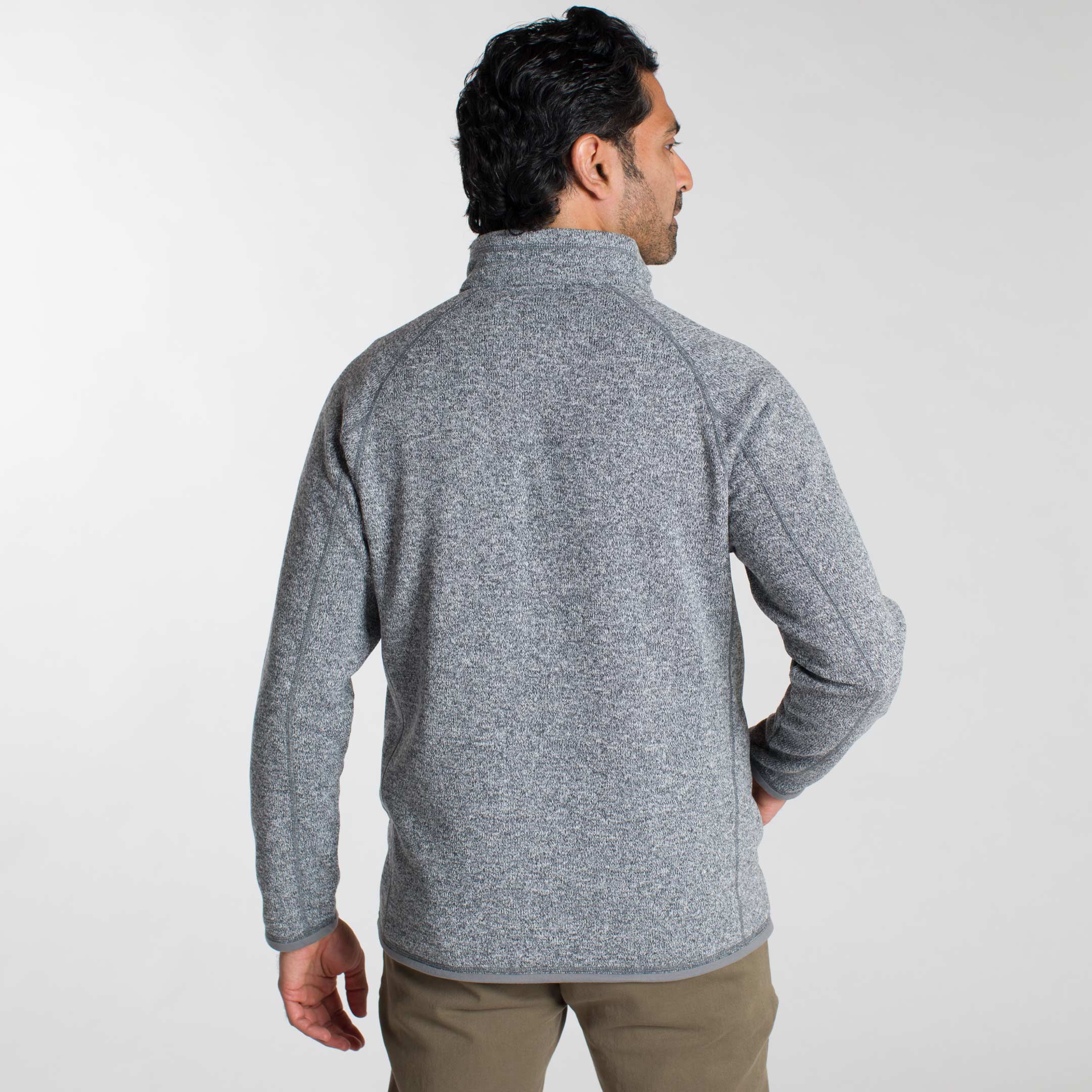 Heather Grey Full-Zip Fleece Jacket