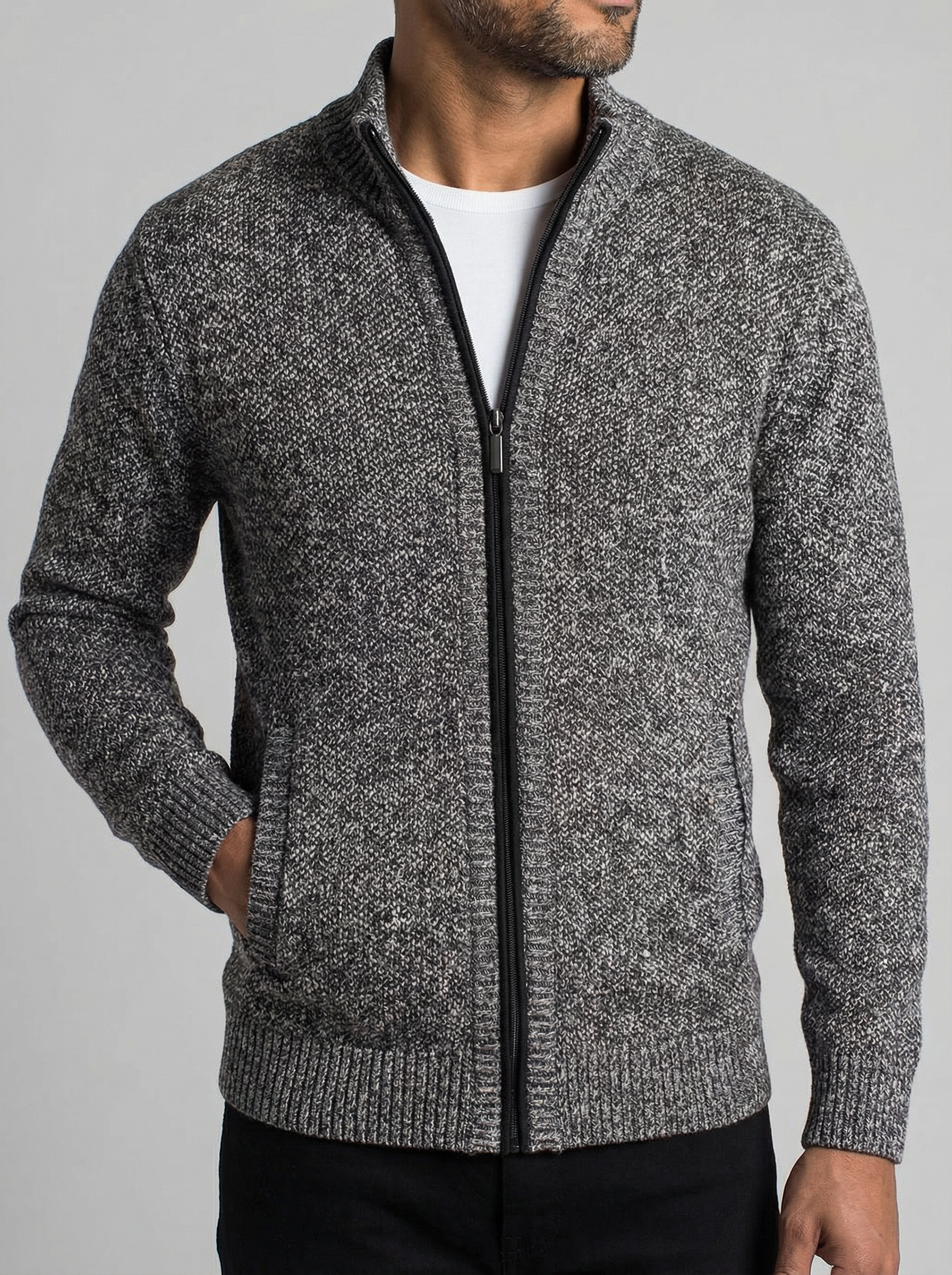 Classic Zip Cardigan