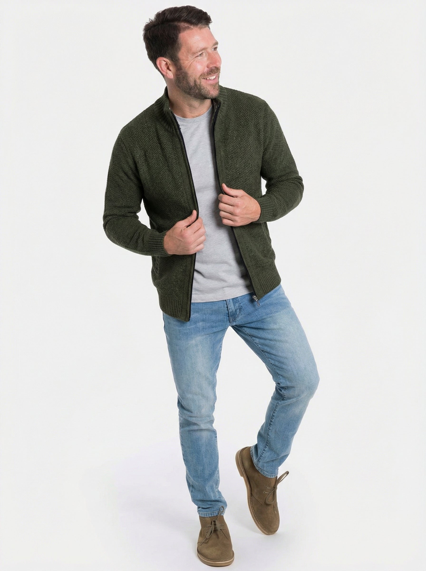 Classic Zip Cardigan