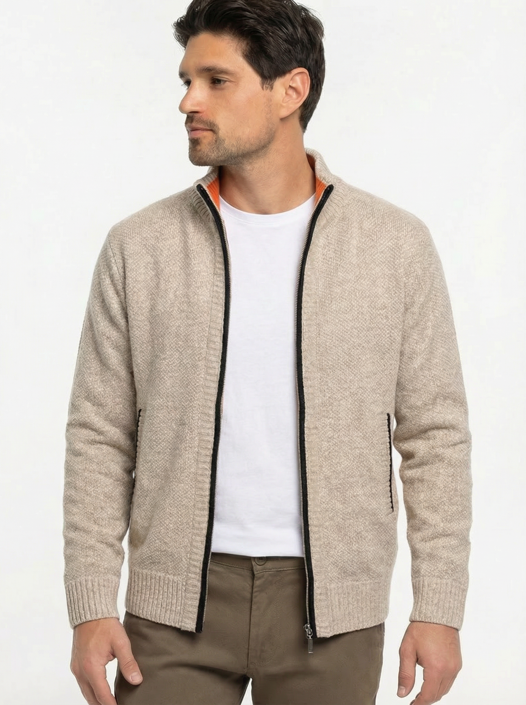 Classic Zip Cardigan