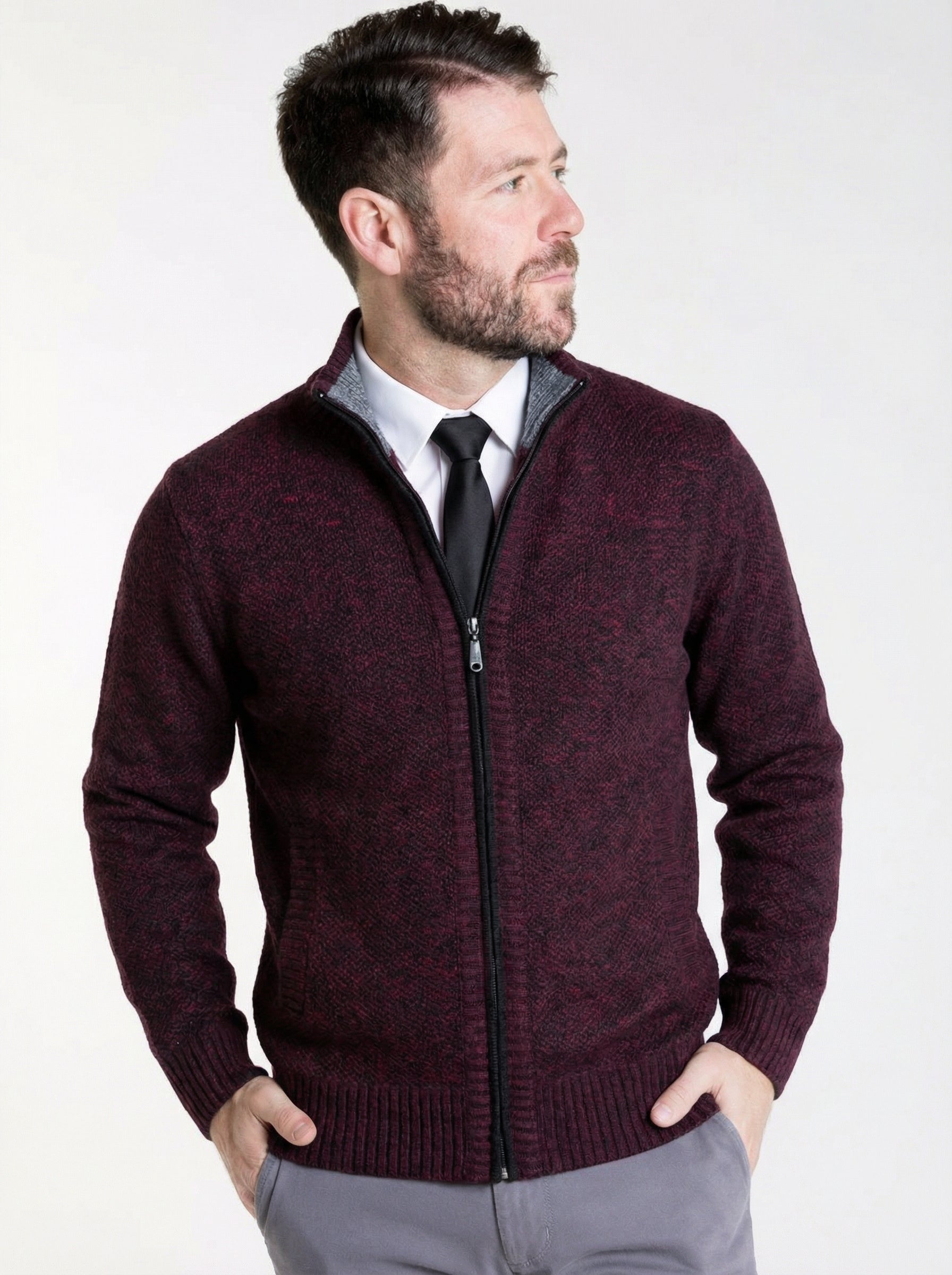 Classic Zip Cardigan