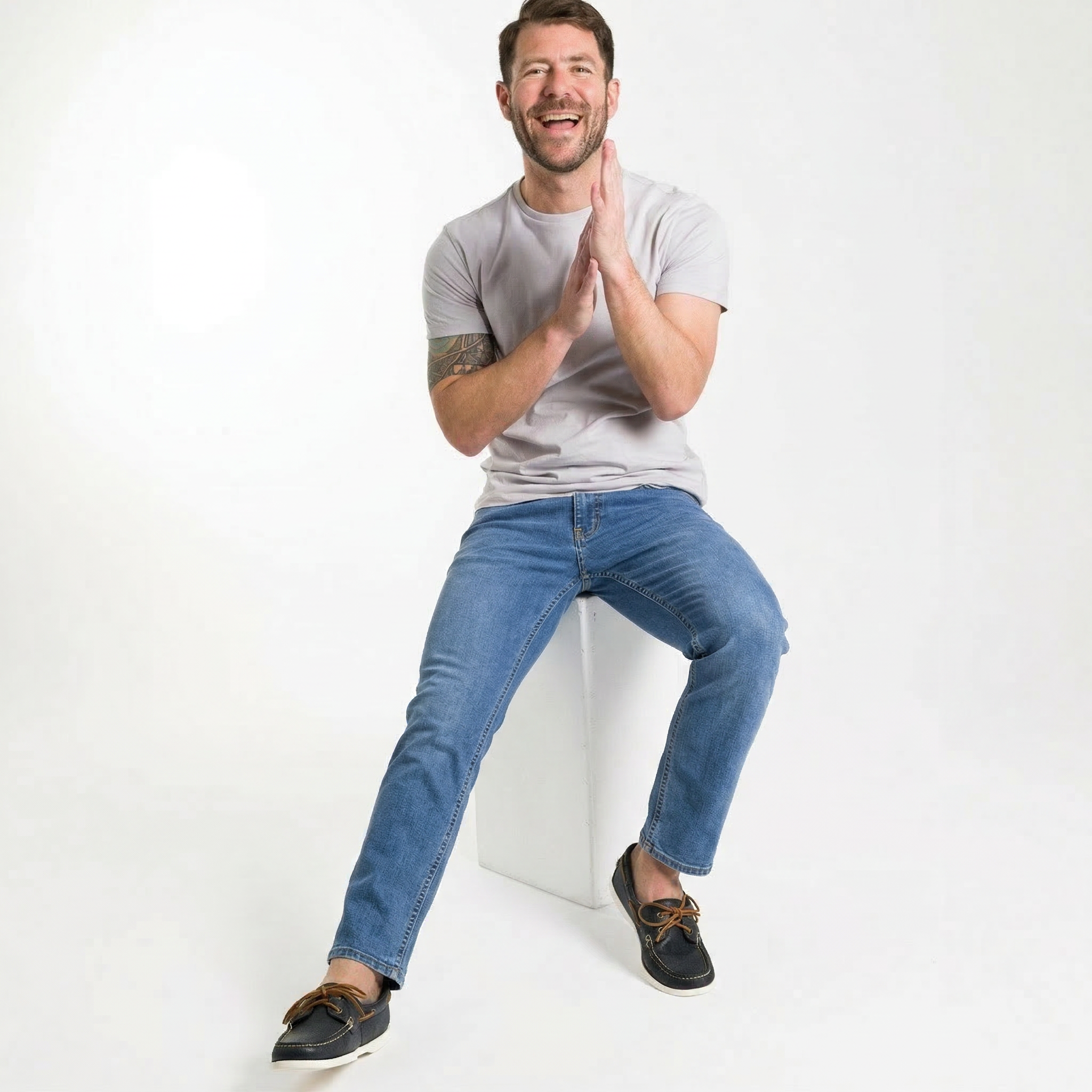 Light Wash Hudson Light Stretch Jeans