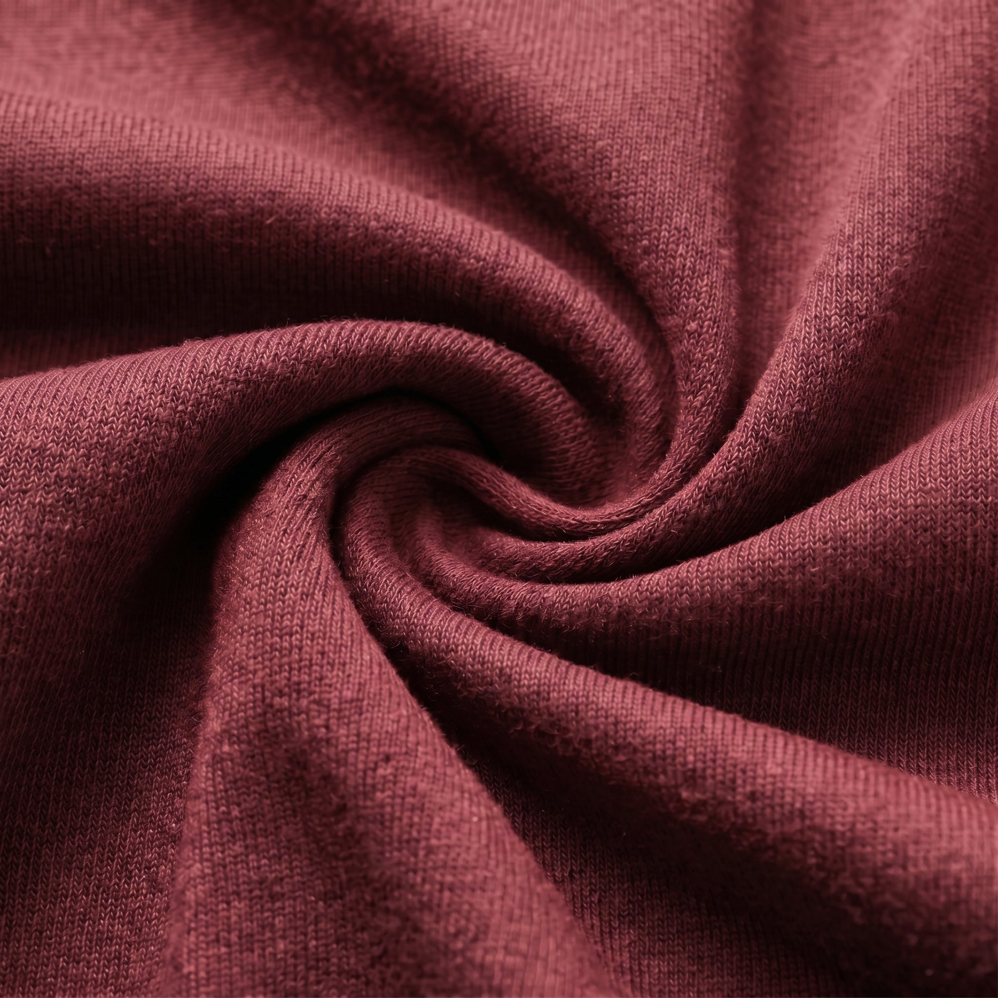 Premium Cotton Tee - Burgundy