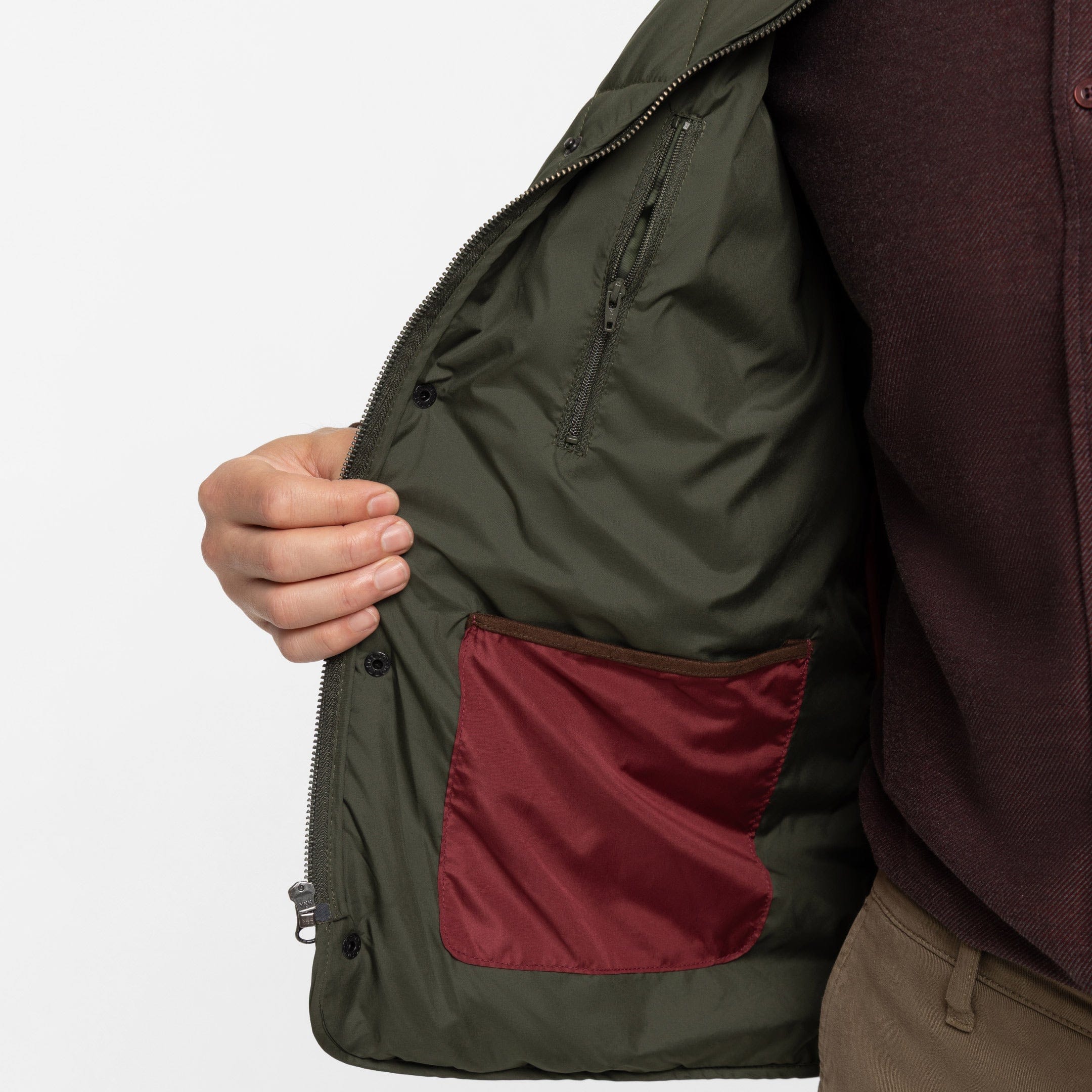 Army Green Quilted Jacket