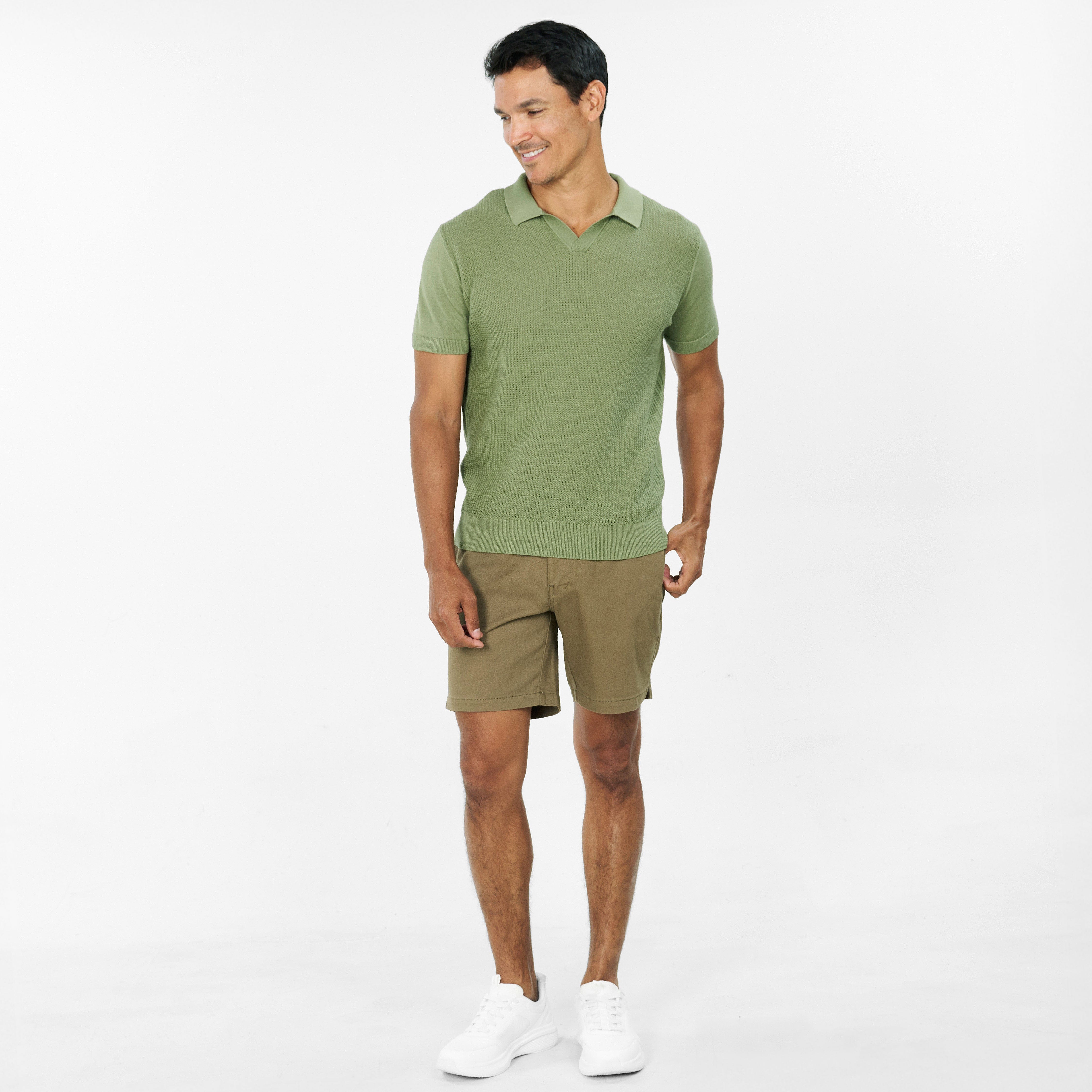 Green Knit Polo
