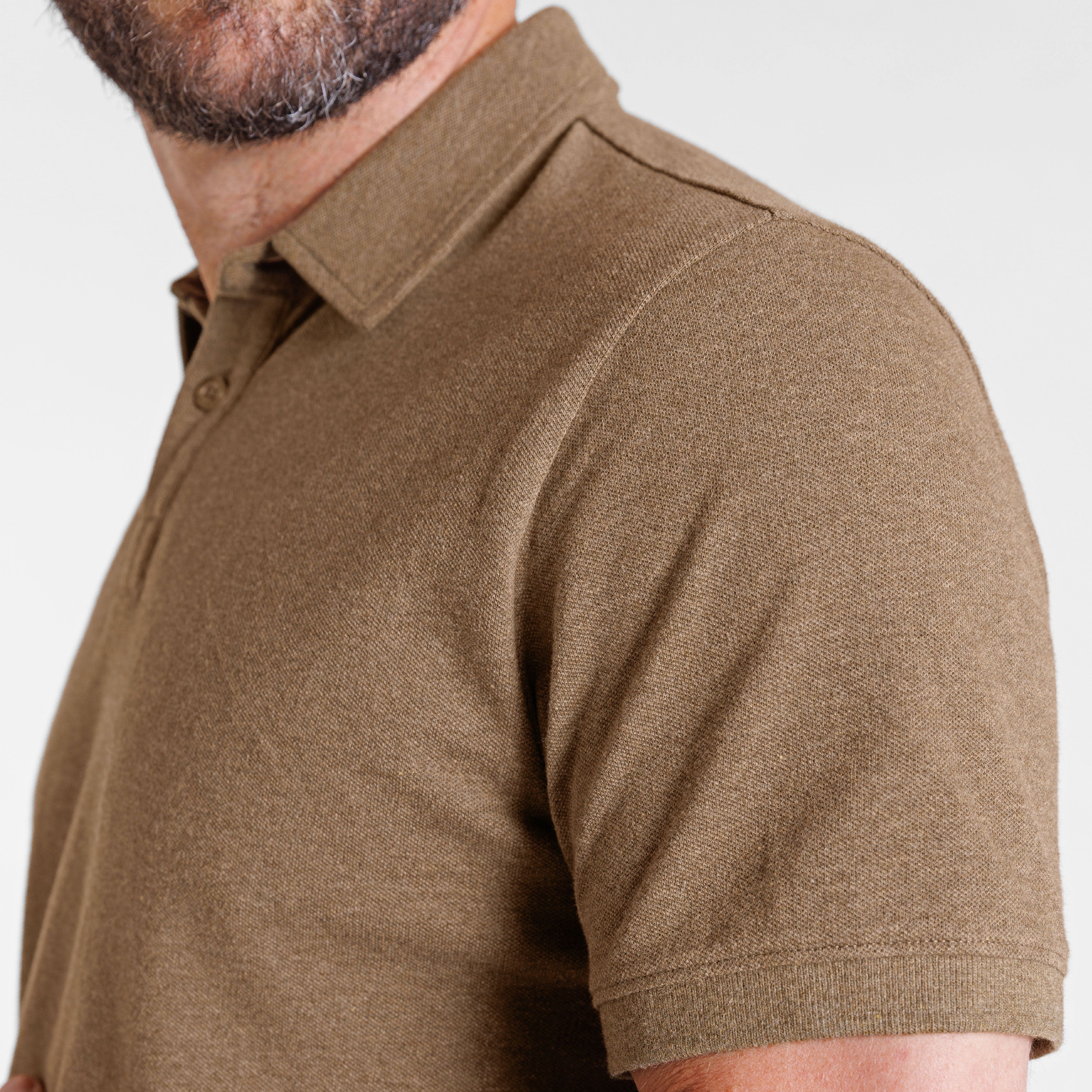 Heather Olive Pique Daily Polo