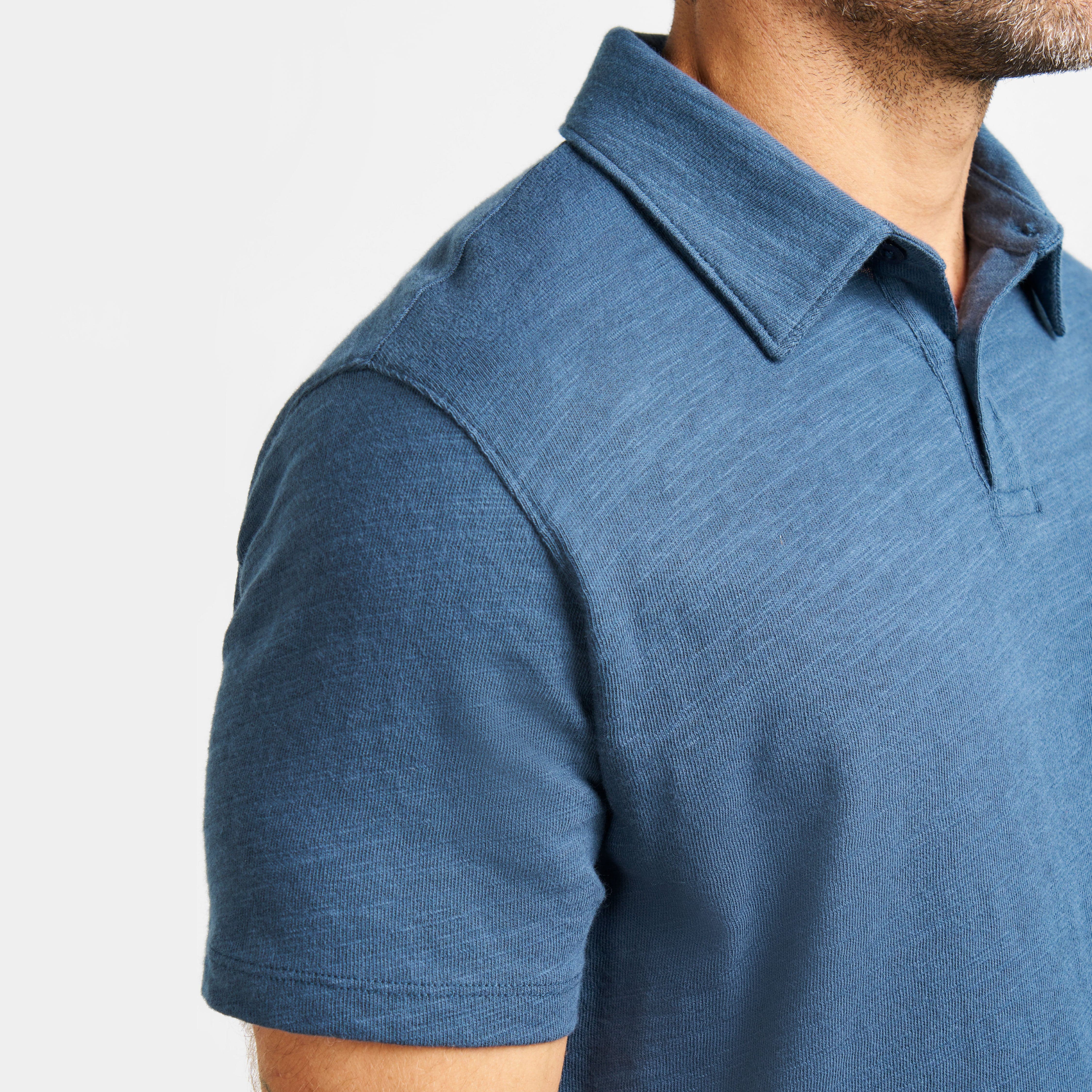 Navy Textured Polo