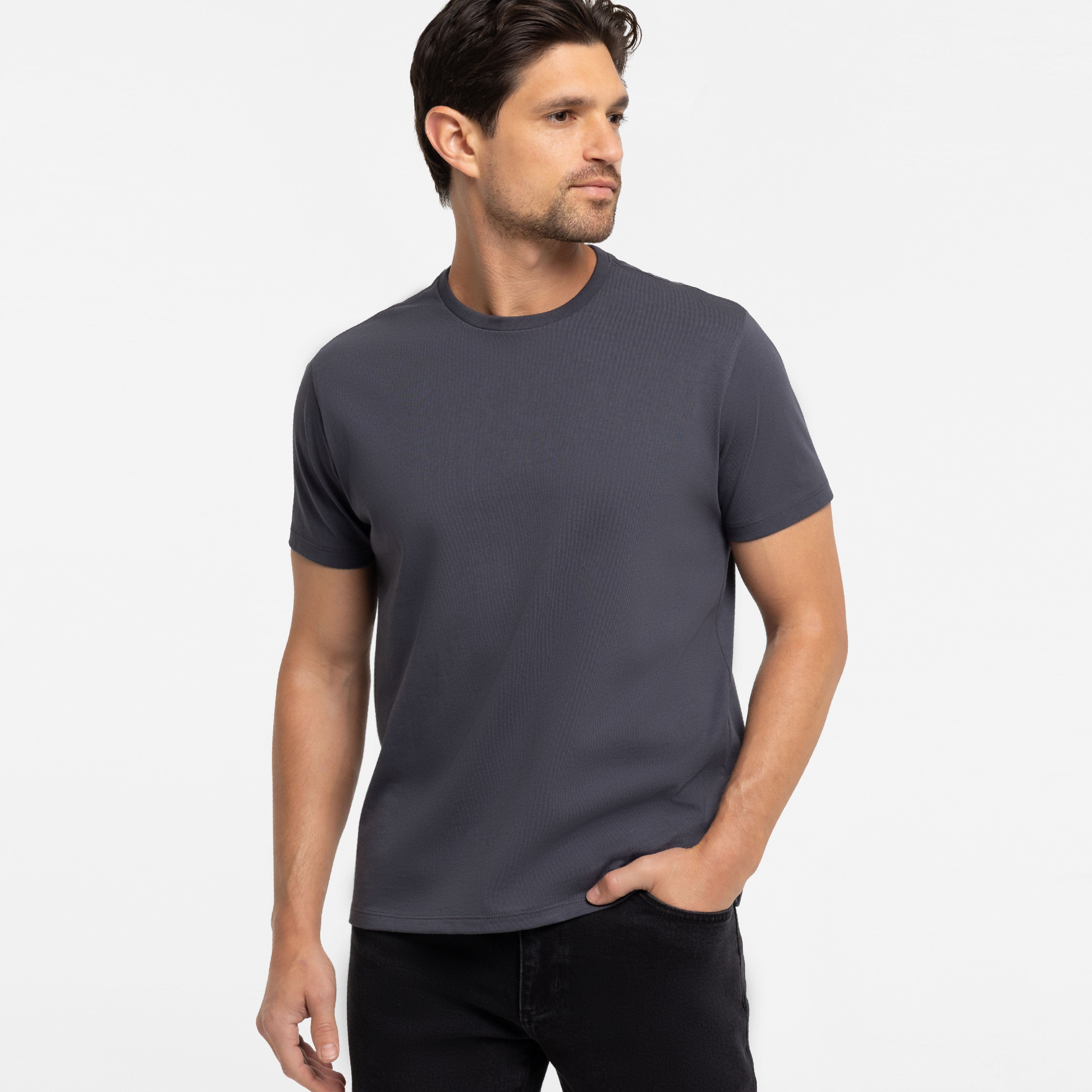 Ink Pima Cotton Crew Neck Tee