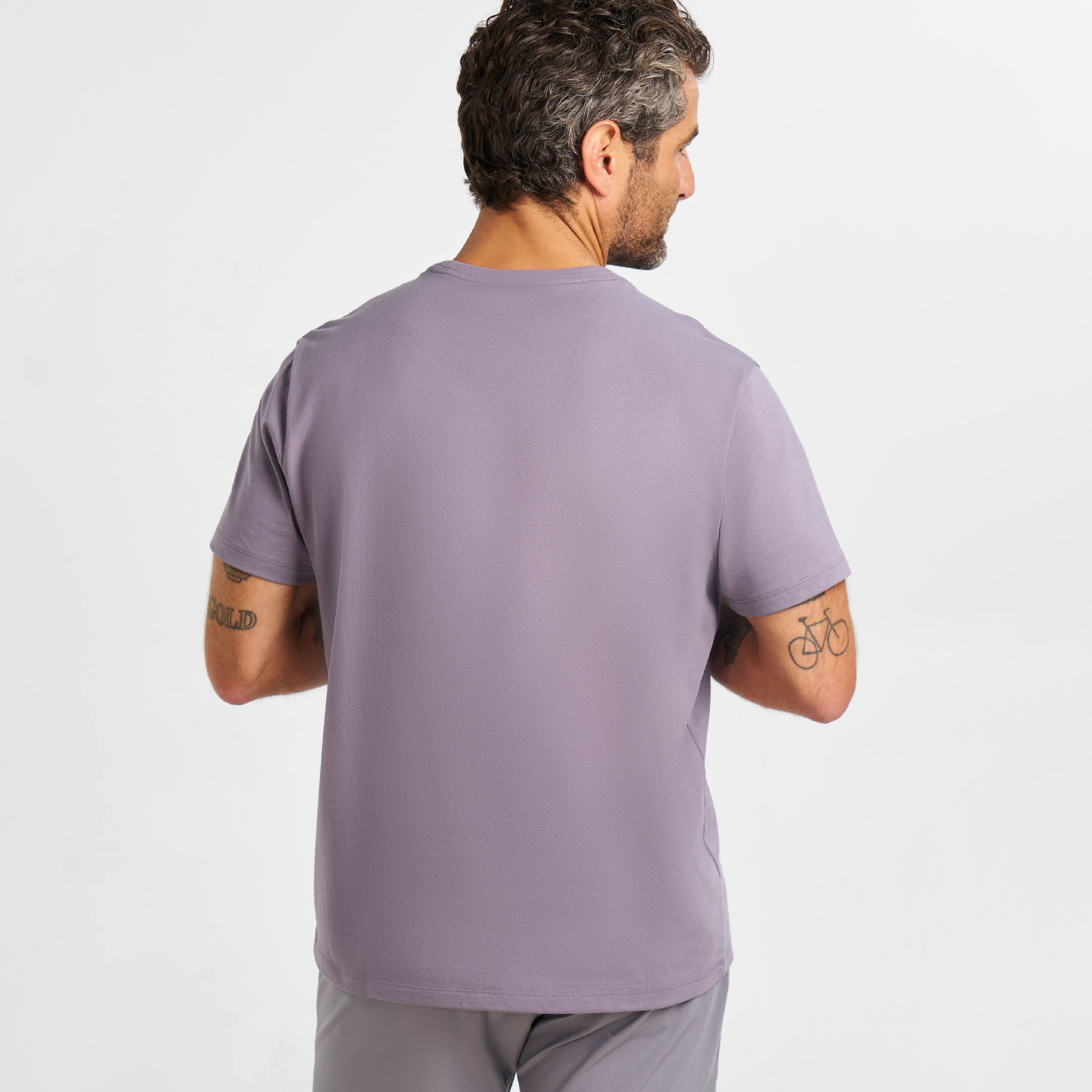Lavender Pima Cotton Crew Neck Tee