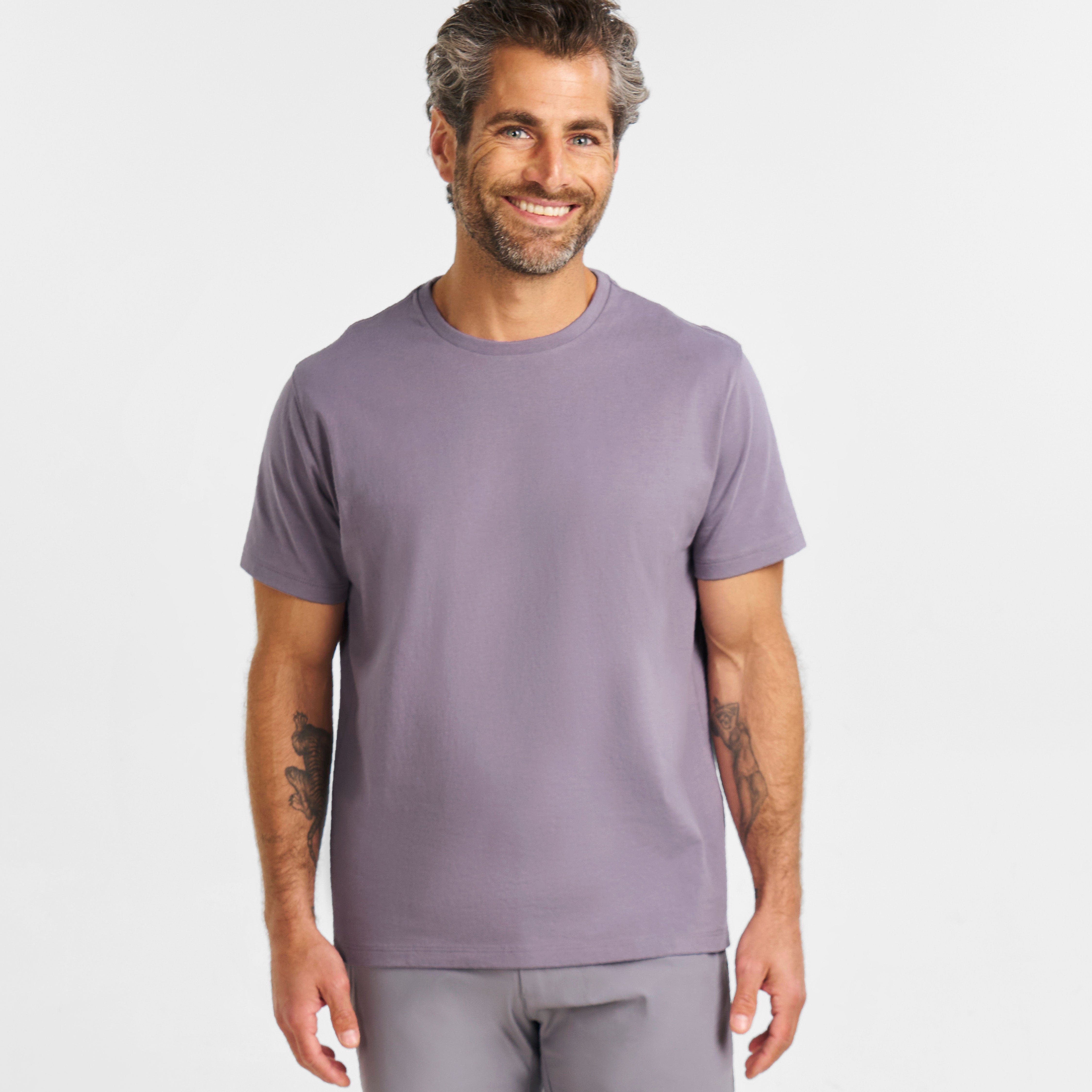 Lavender Pima Cotton Crew Neck Tee