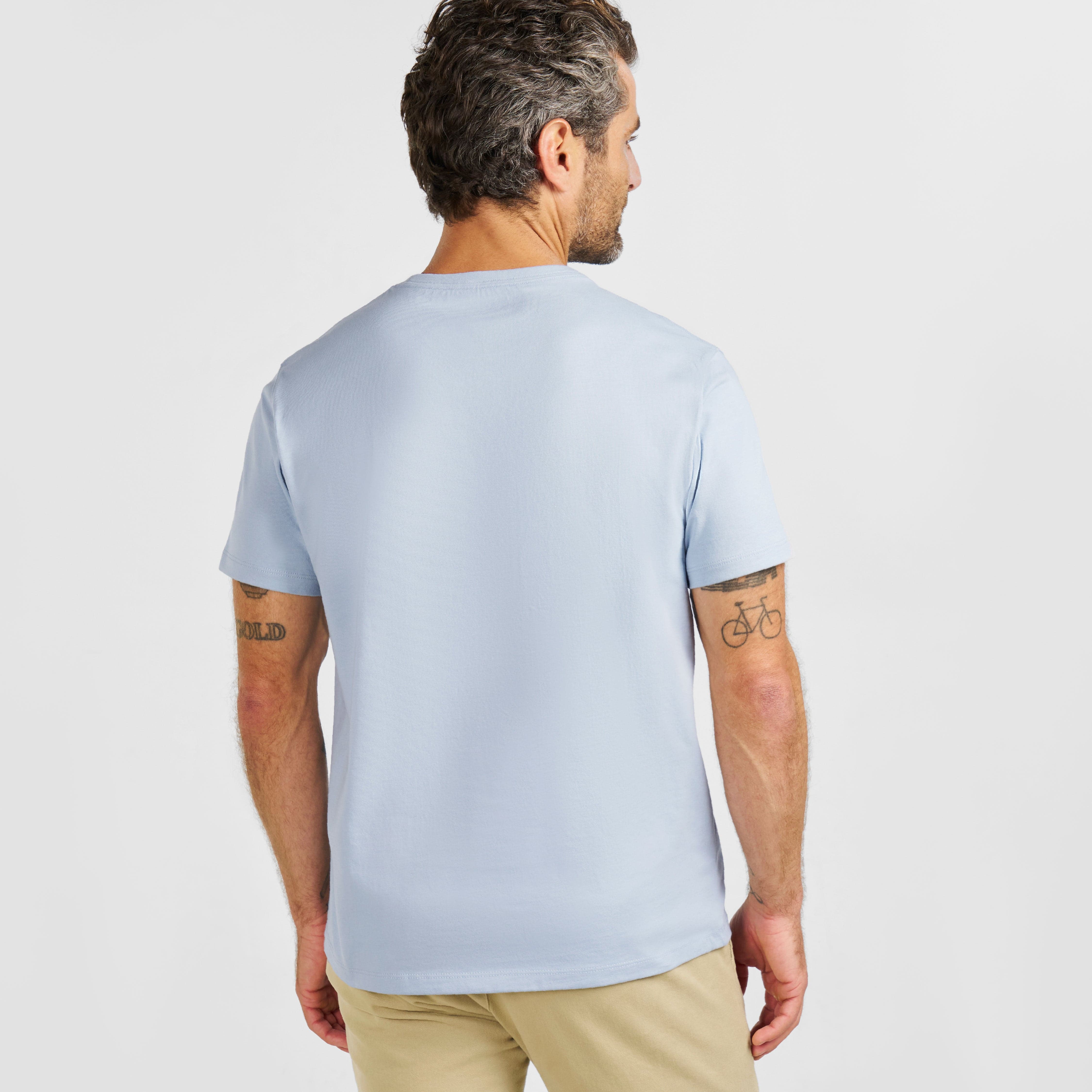 Mist Pima Cotton Crew Neck Tee