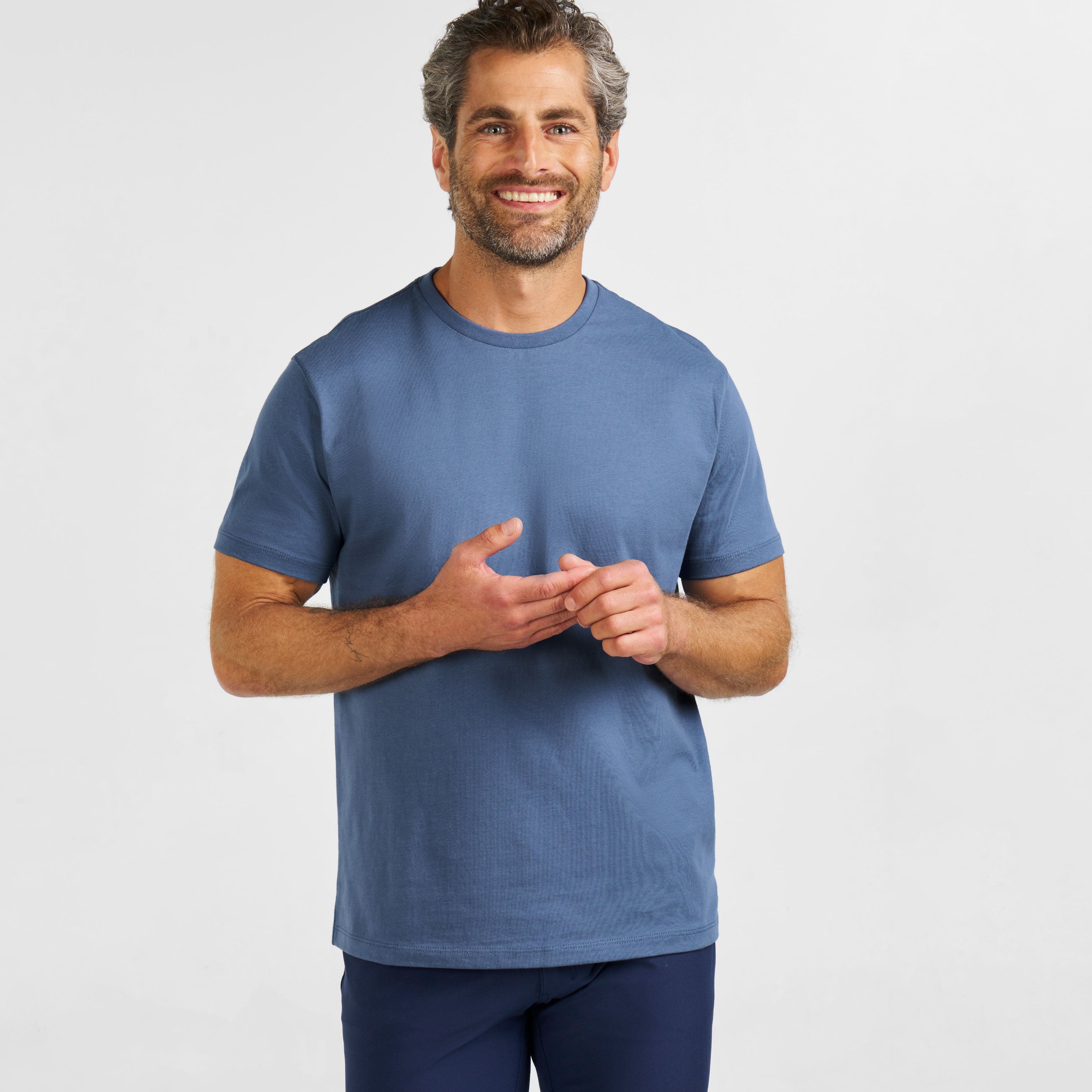 Slate Pima Cotton Crew Neck Tee