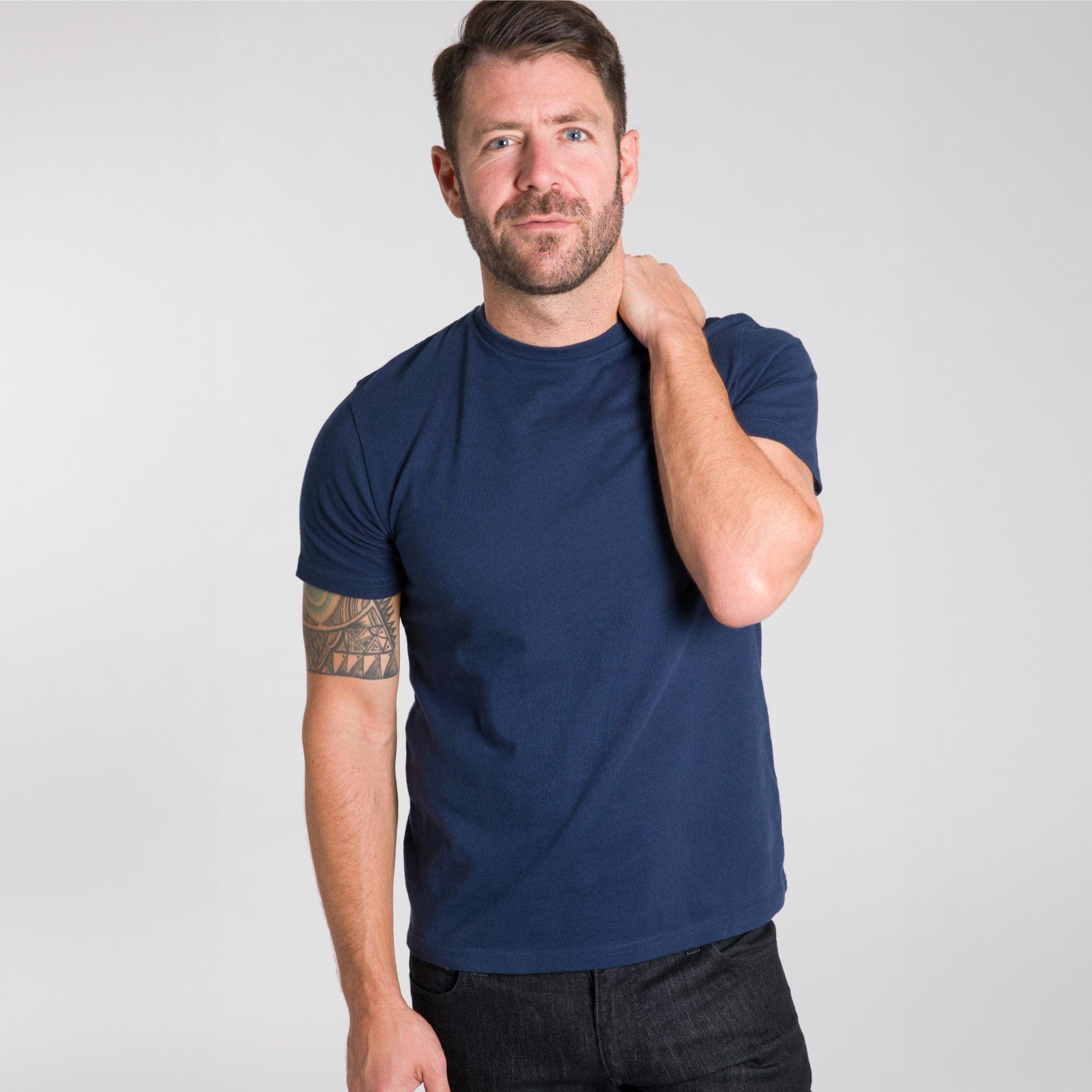 Navy Crew Neck Tee