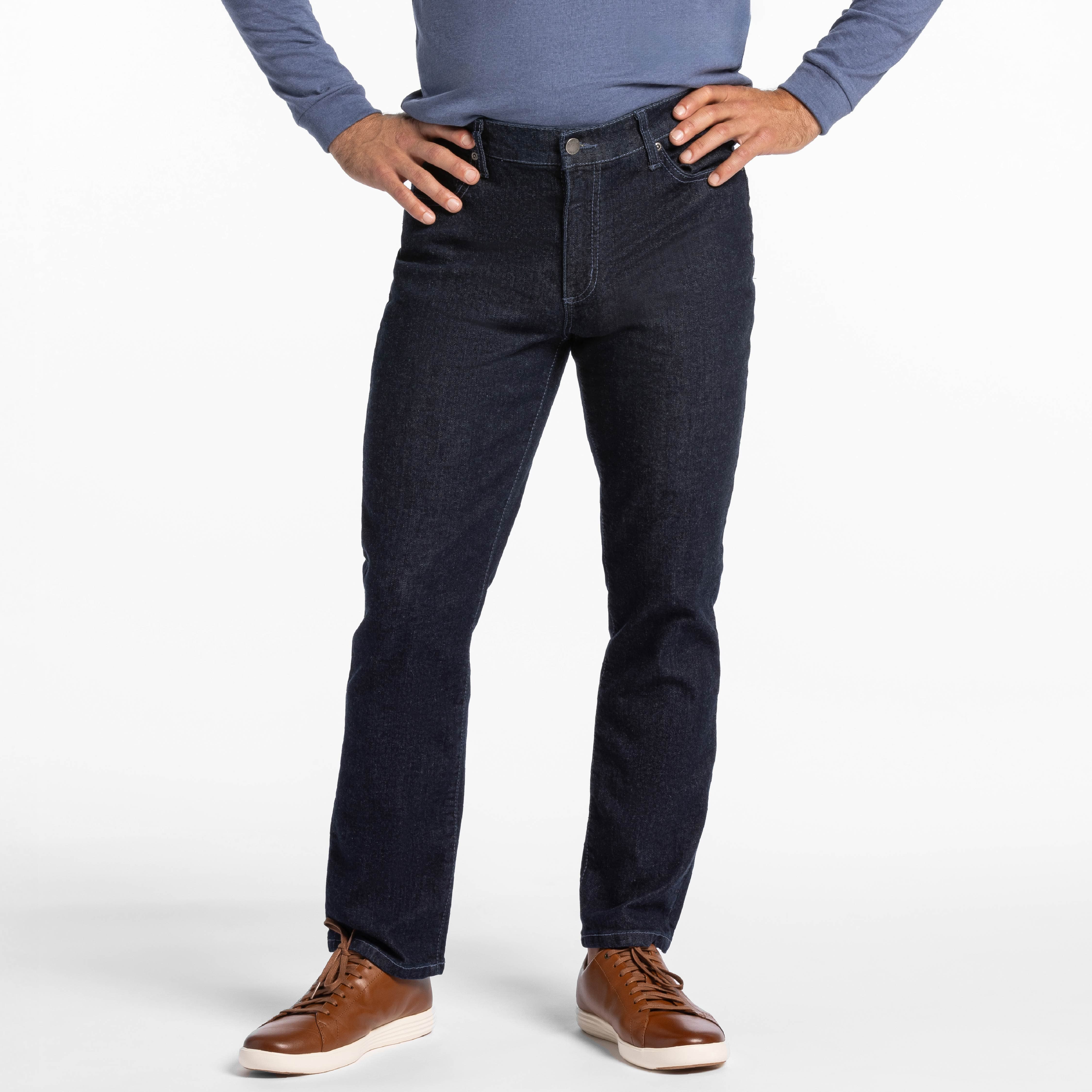 Straight Fit Indigo Wash Essential Jeans