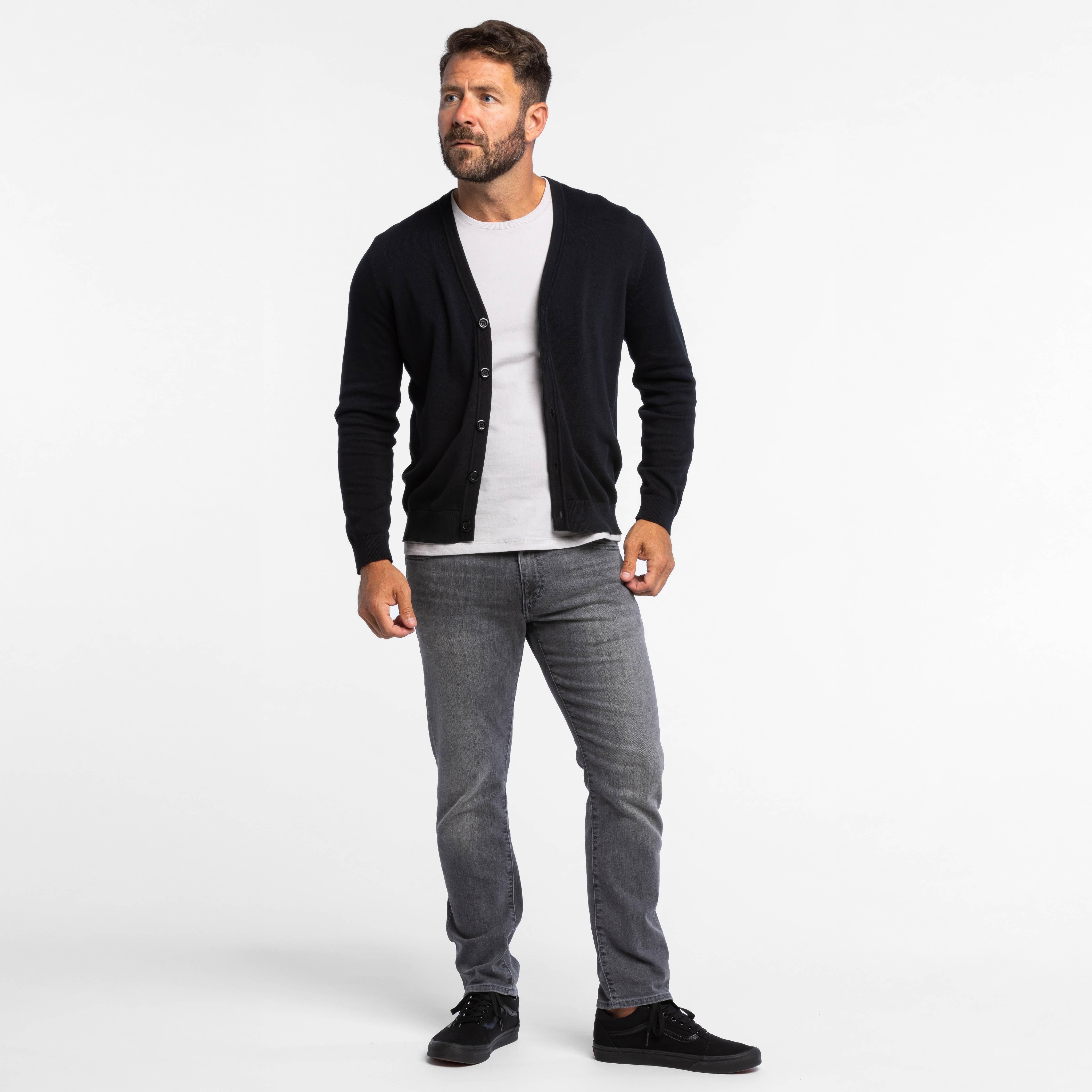 Black Cardigan Sweater