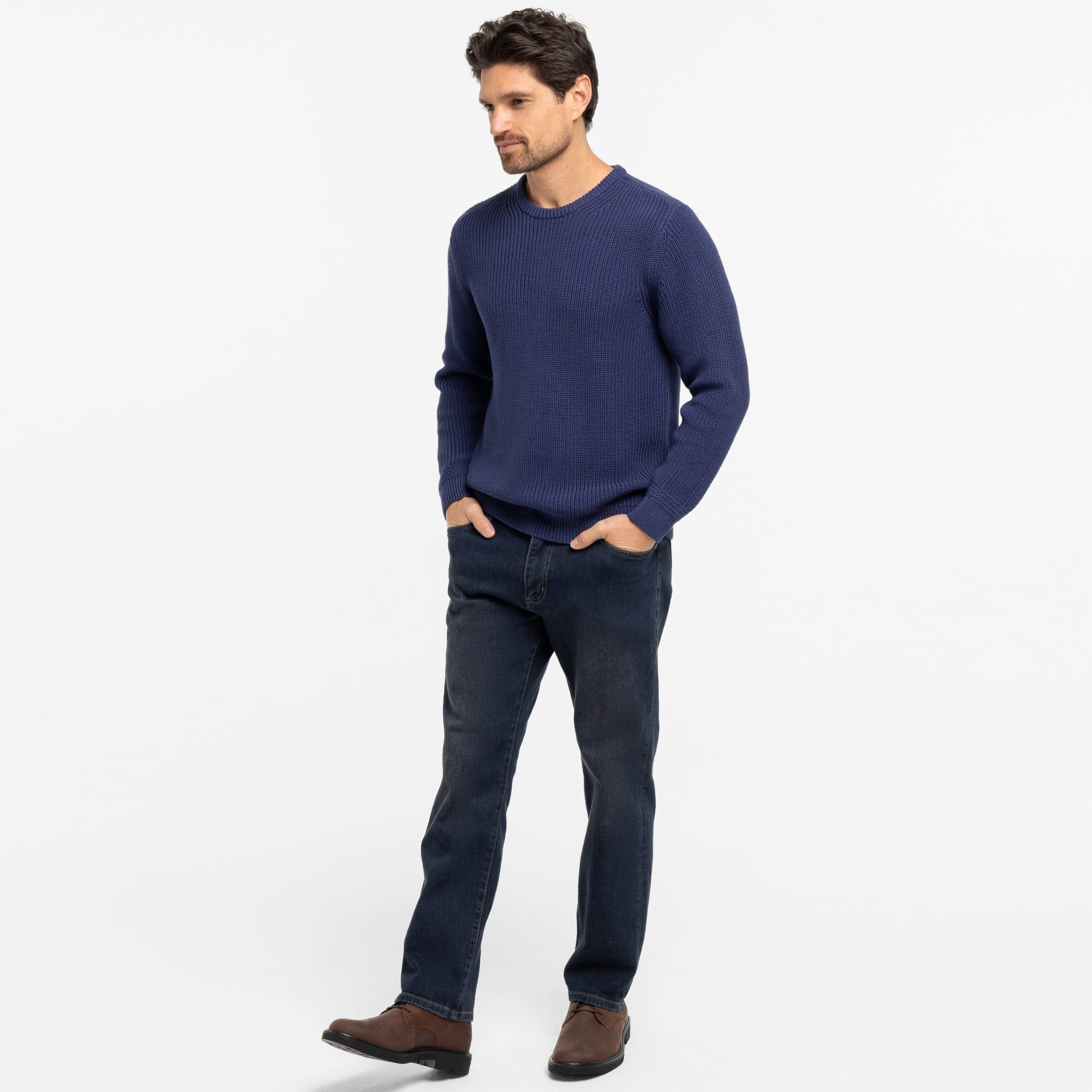 Indigo Chunky Knit Sweater