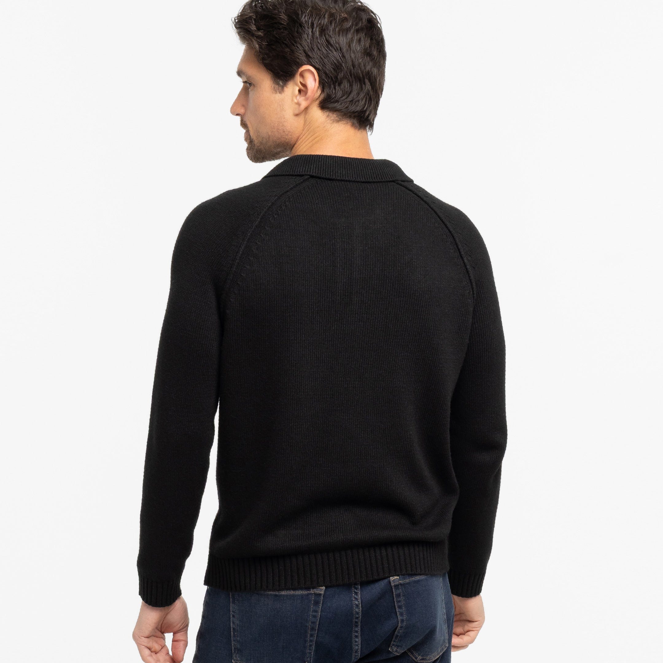 Black Sweater Polo