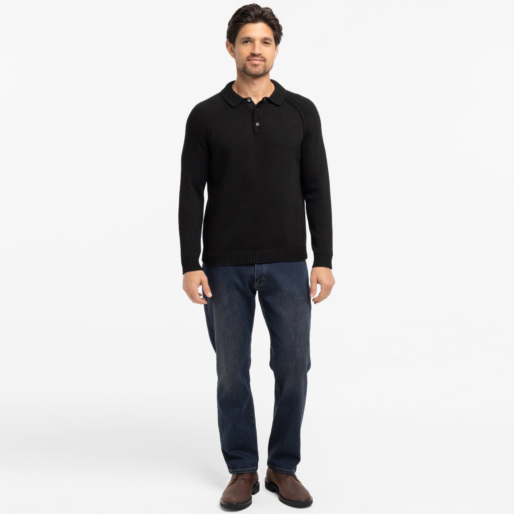 Black Sweater Polo