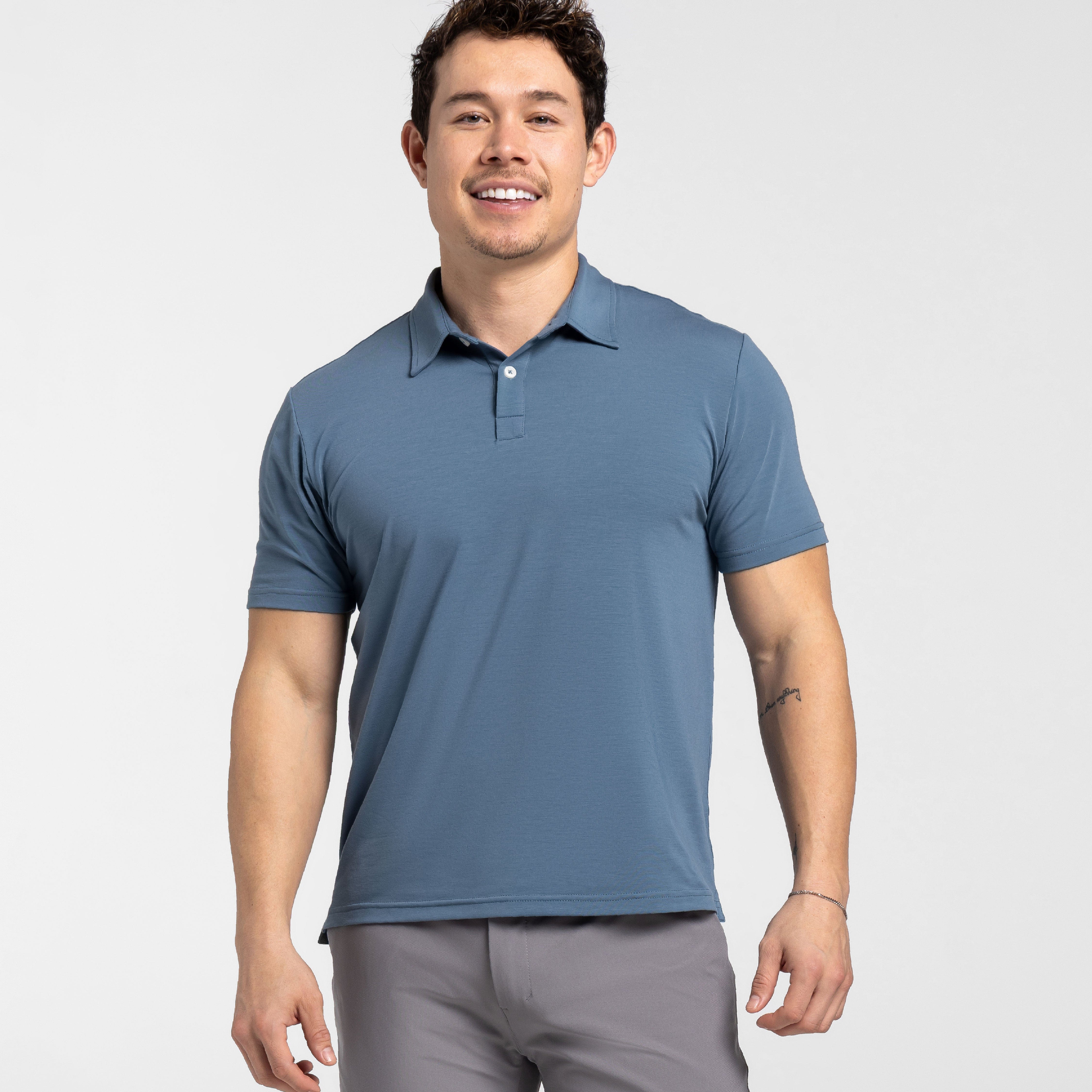 Carbon Blue Tech Polo