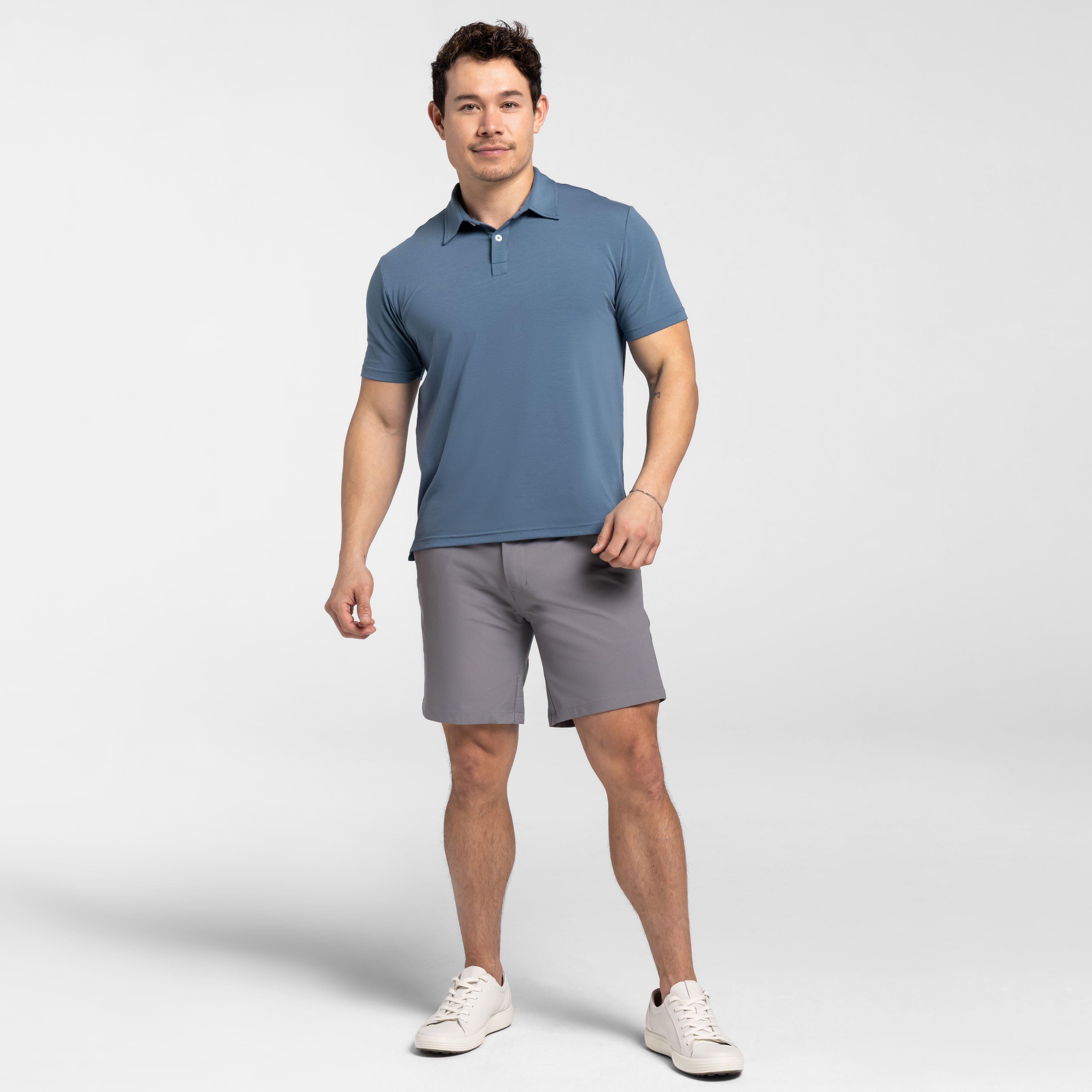 Carbon Blue Tech Polo