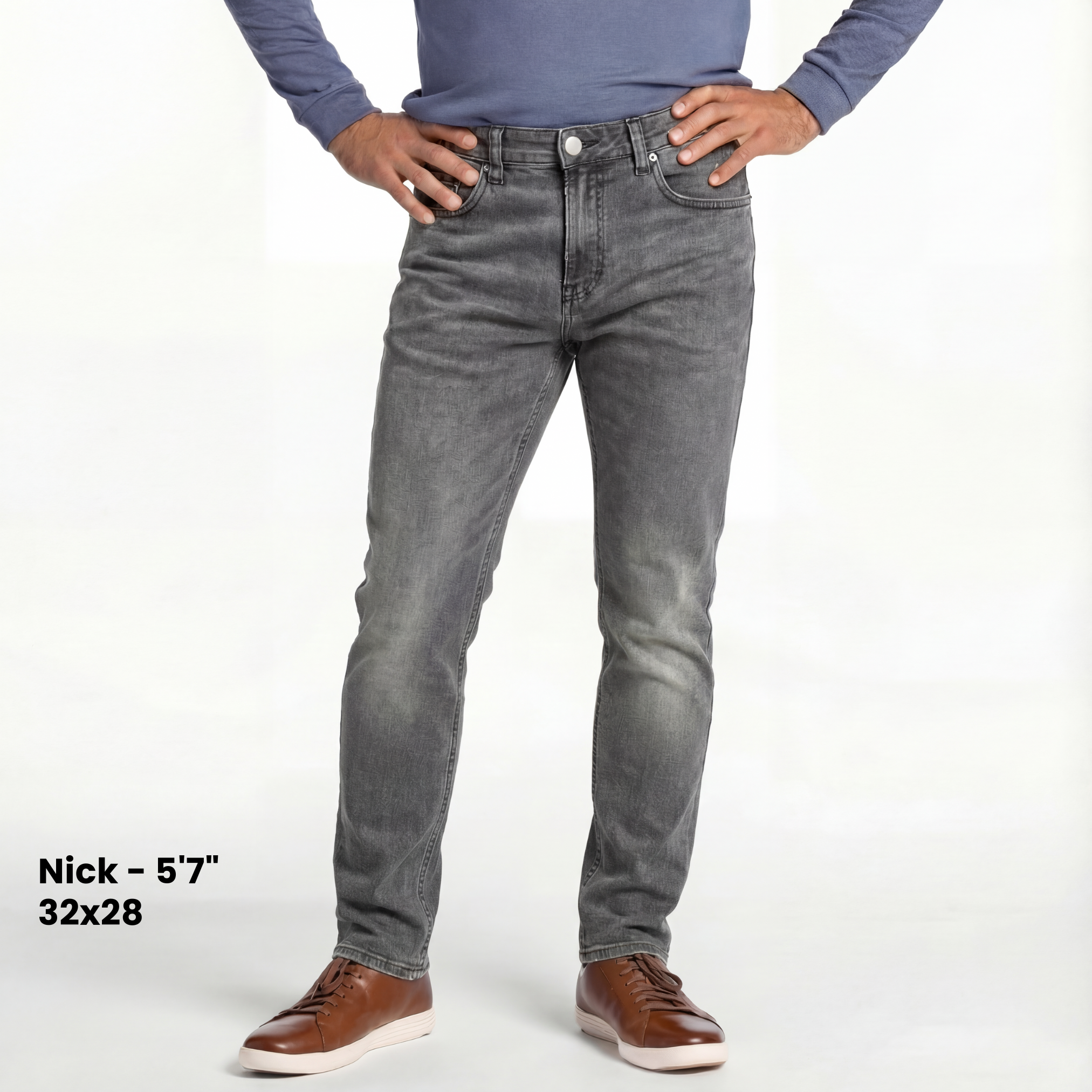Full Ridge Jean - Grey
