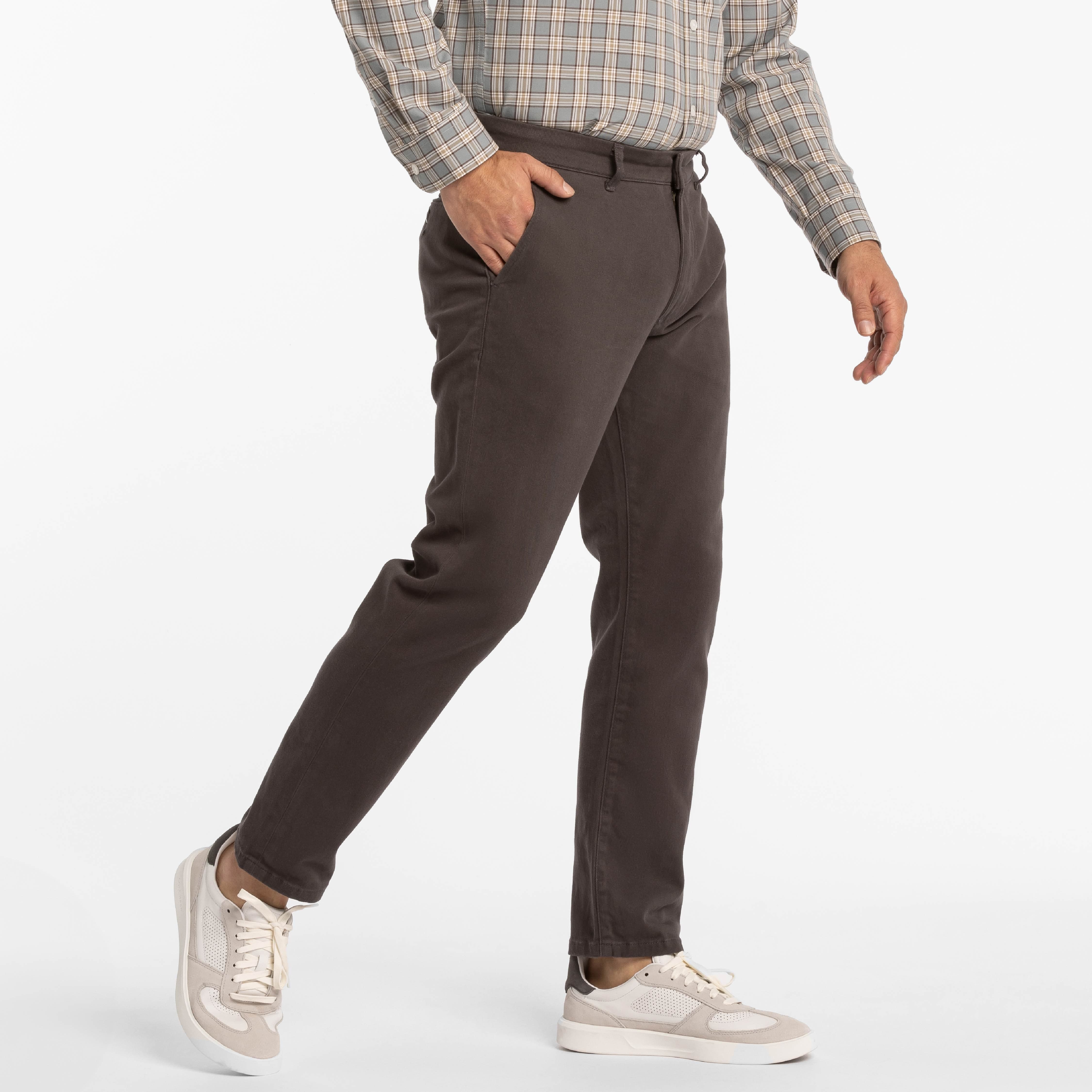 Charcoal Washed Stretch Chino