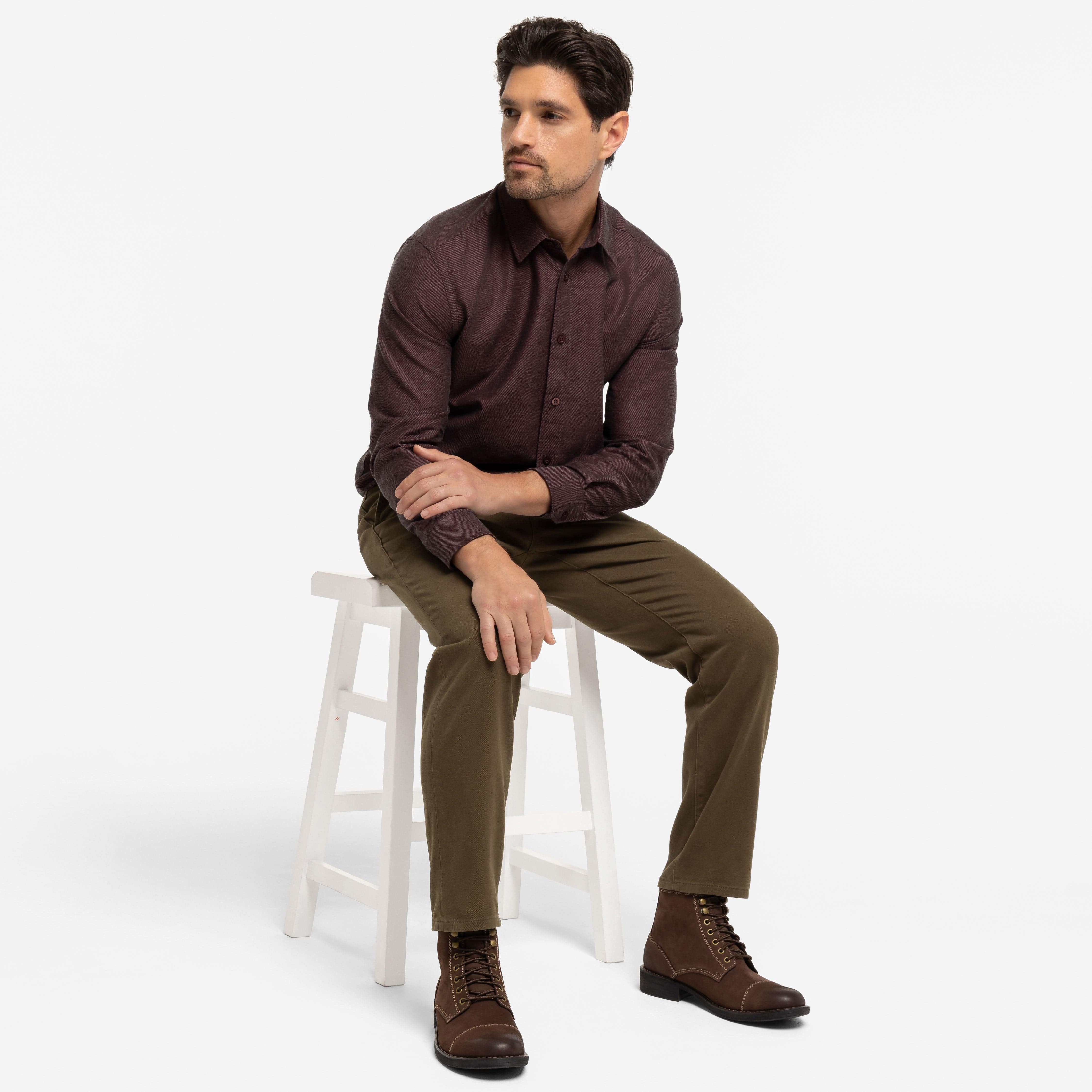Espresso Washed Stretch Chino