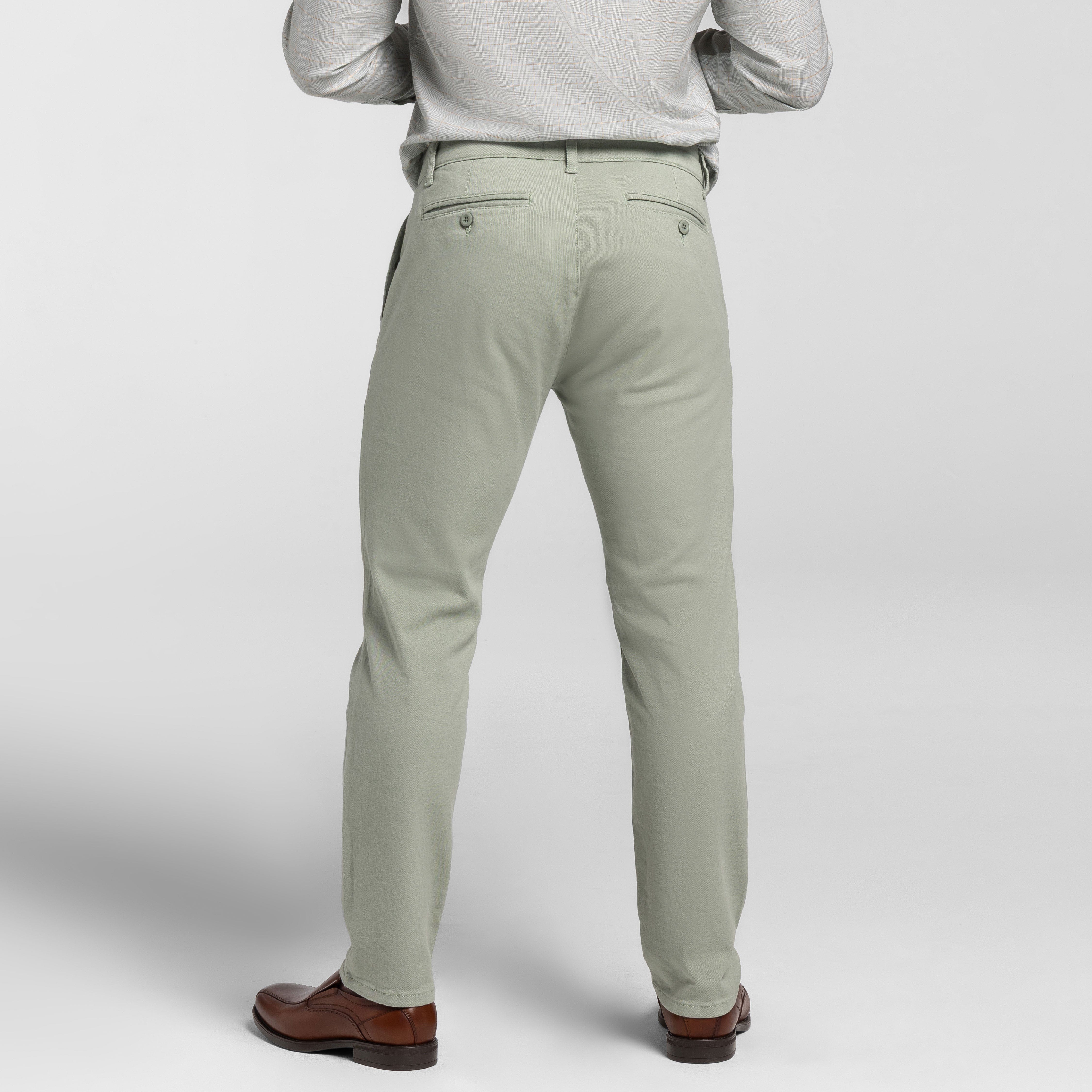 Green Slate Washed Stretch Chino