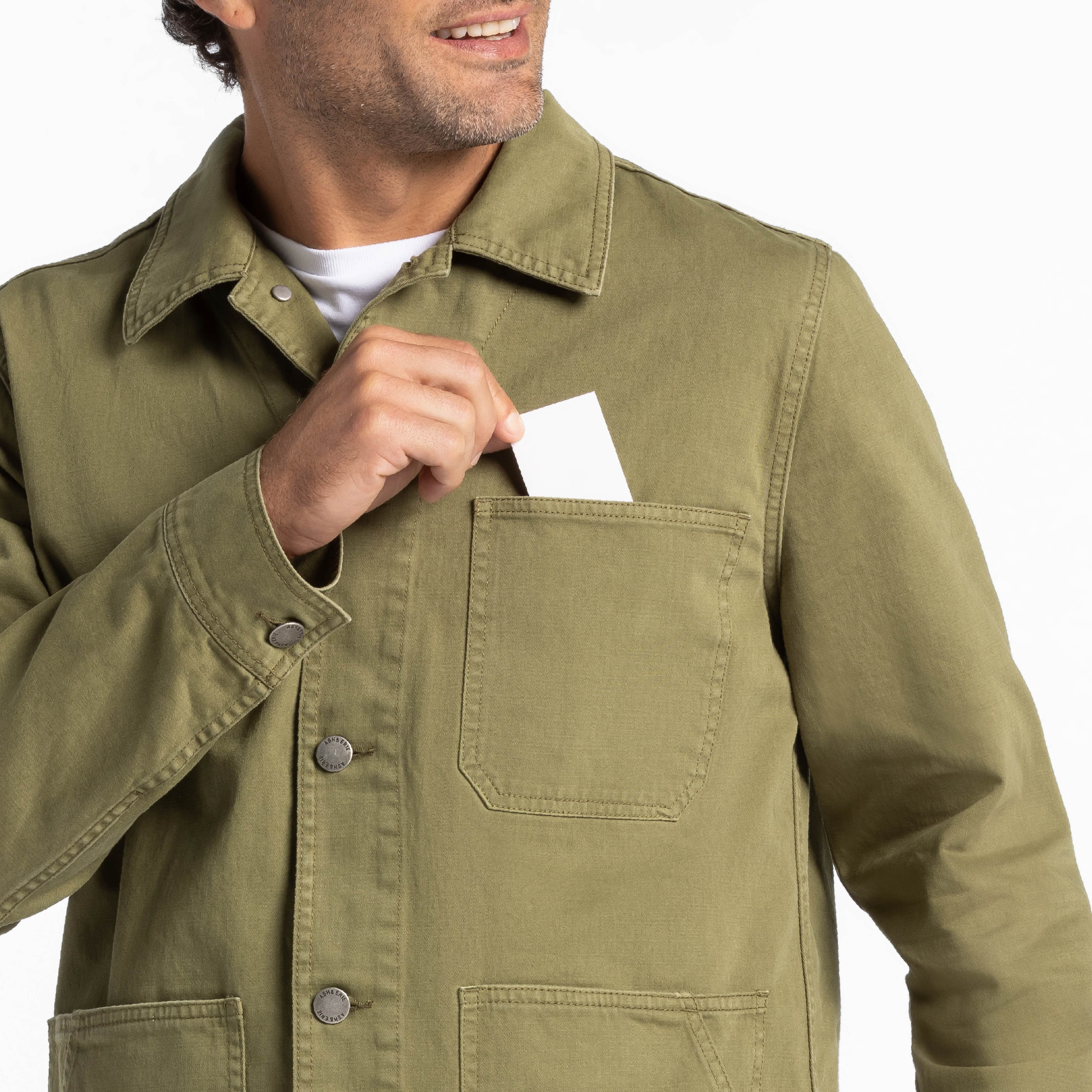Olive Chore Jacket