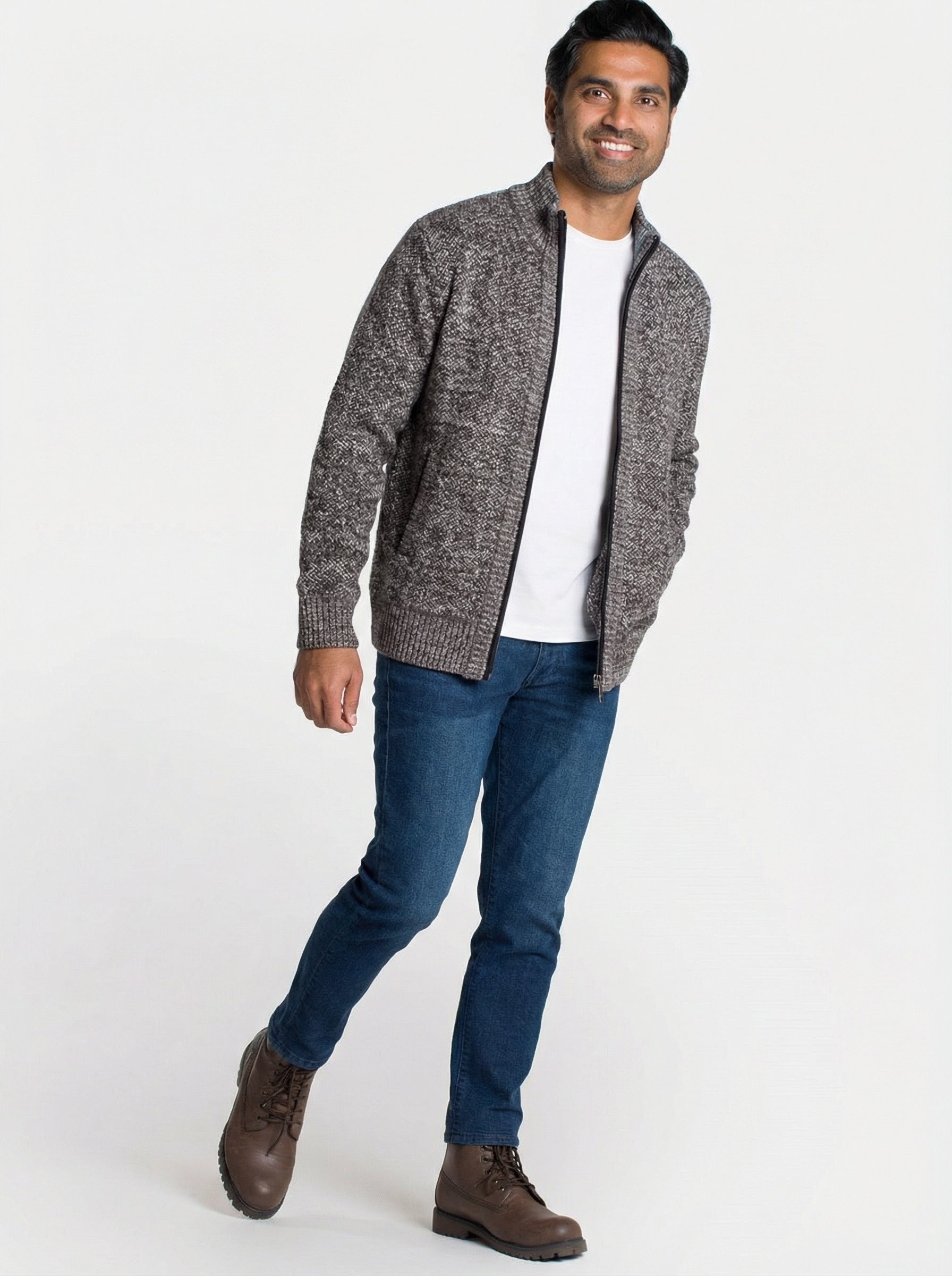 Classic Zip Cardigan