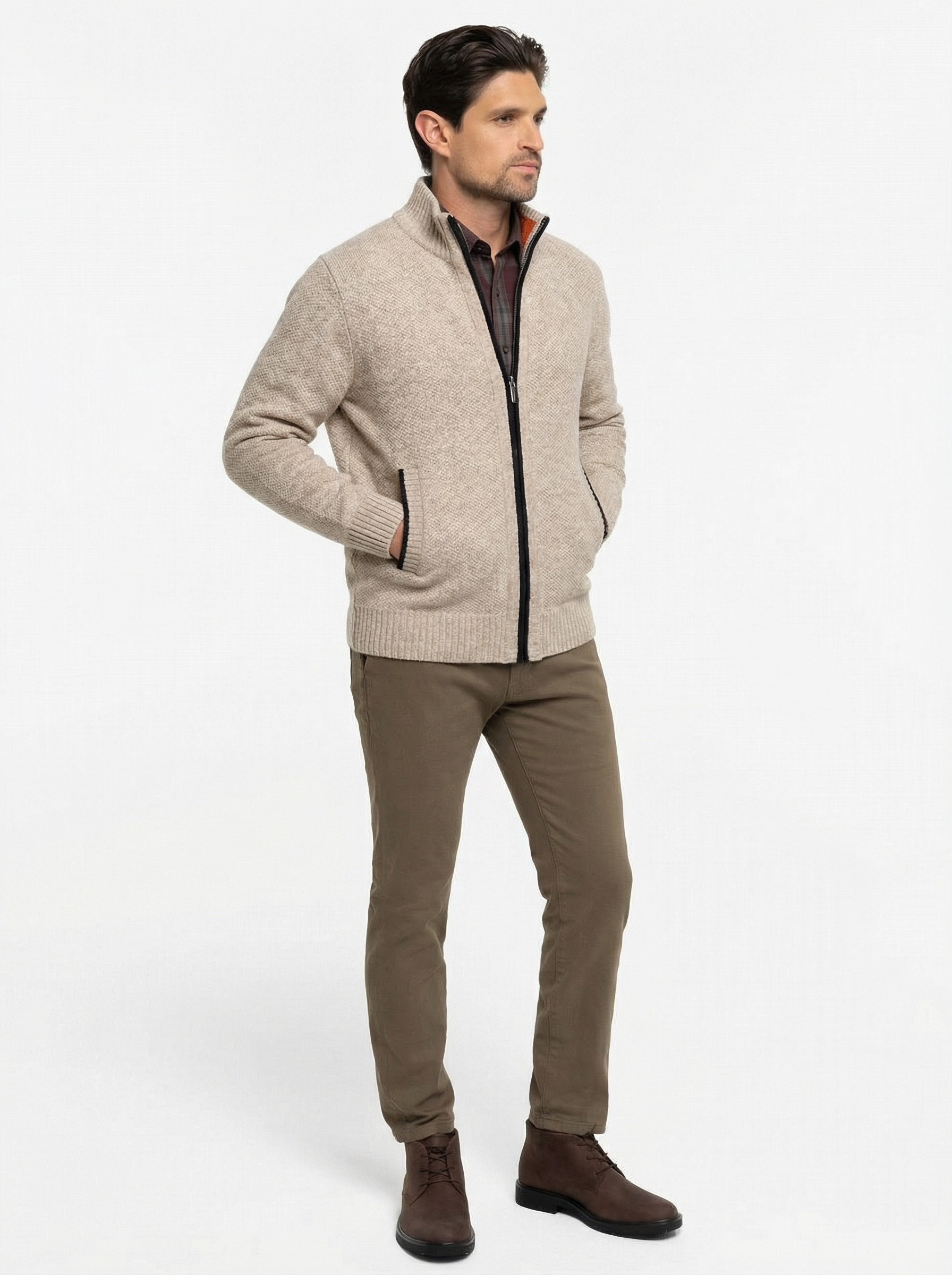 Classic Zip Cardigan
