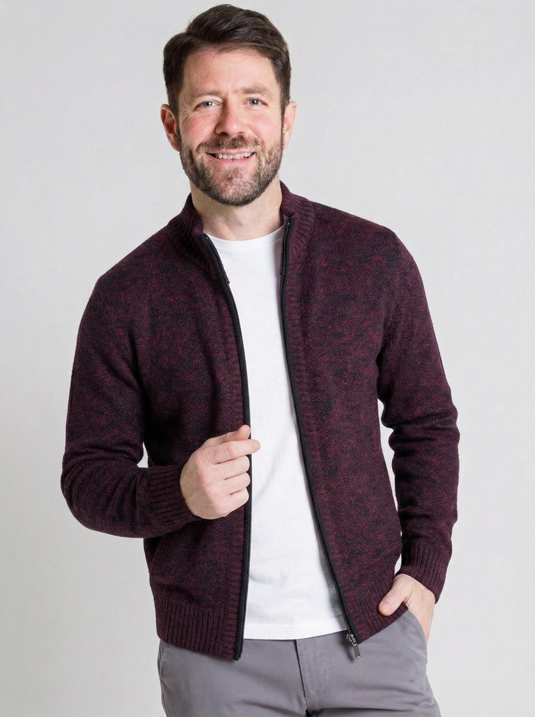 Classic Zip Cardigan