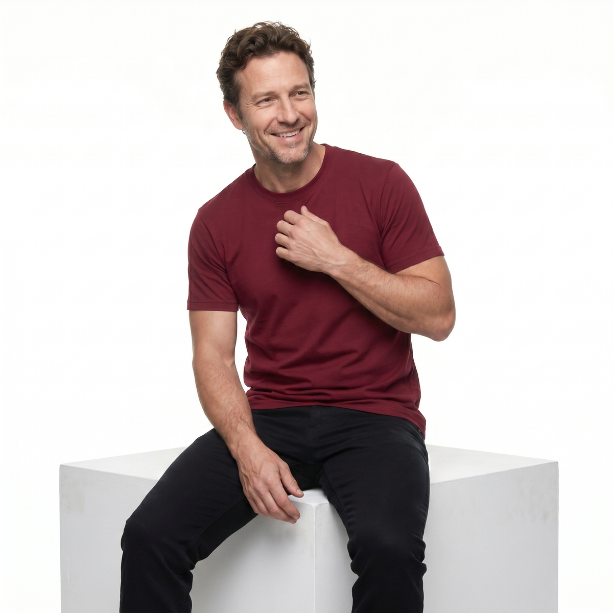 Premium Tailrd Tee - Burgundy