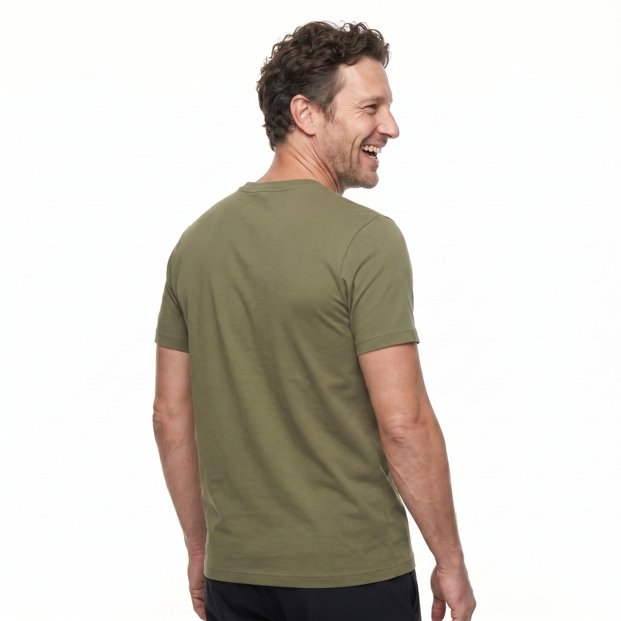 Premium Cotton Tee - Army Green
