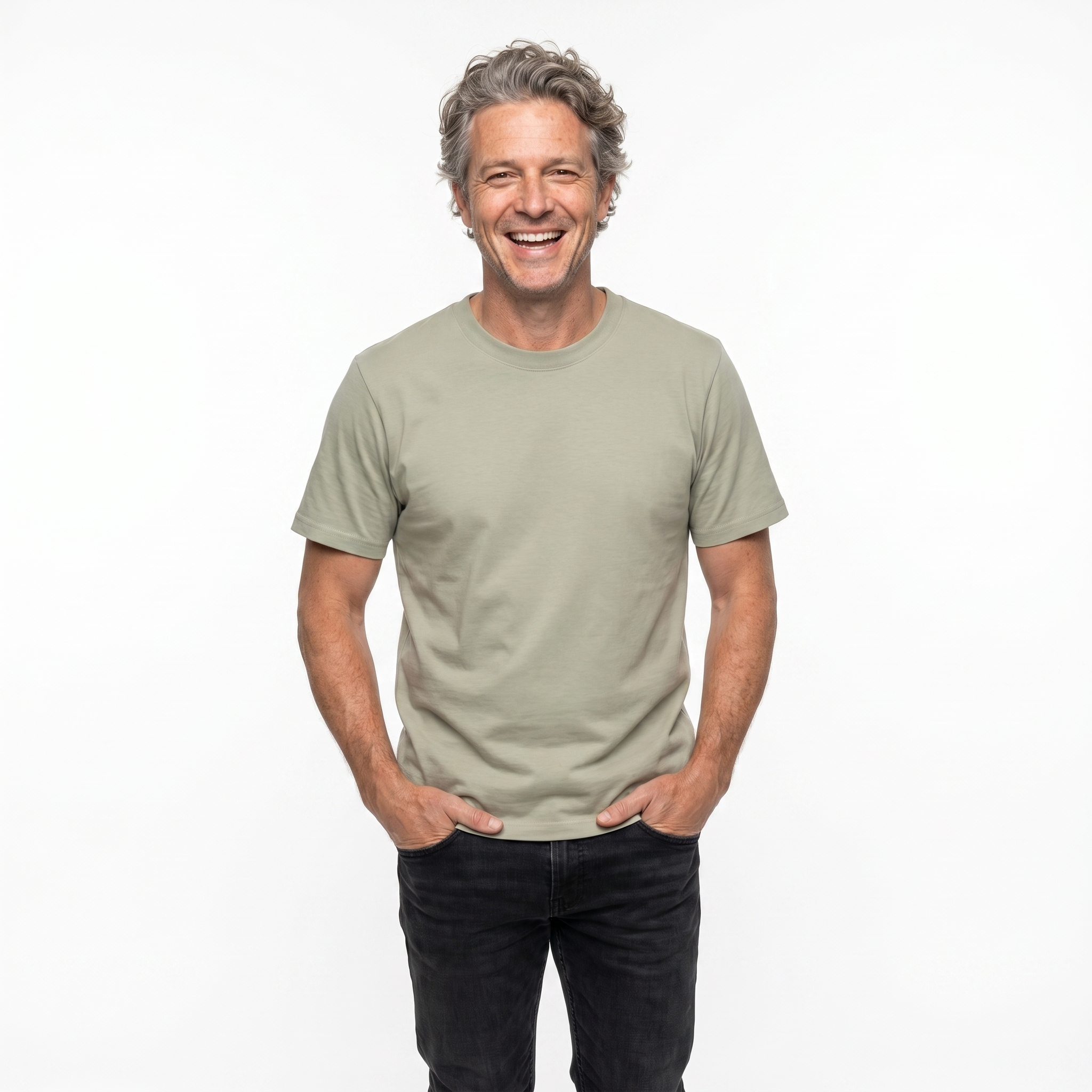 Premium Cotton Tee - Light Green