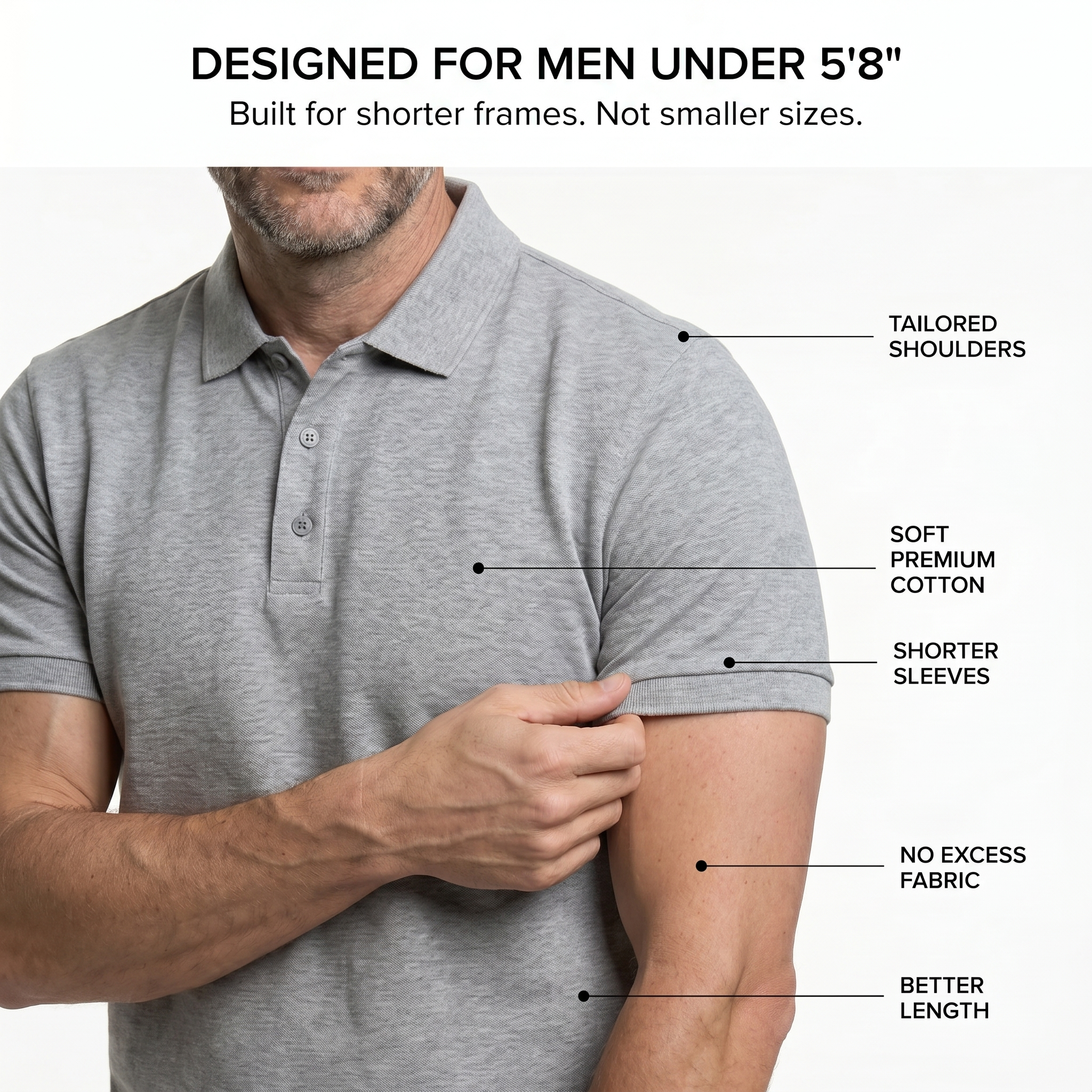 Tailrd Polo - grey